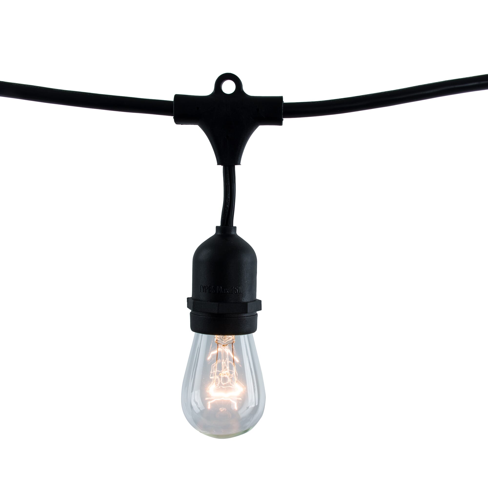 Bulbrite Fixtures String Light Kit in Black with LED Bulbs