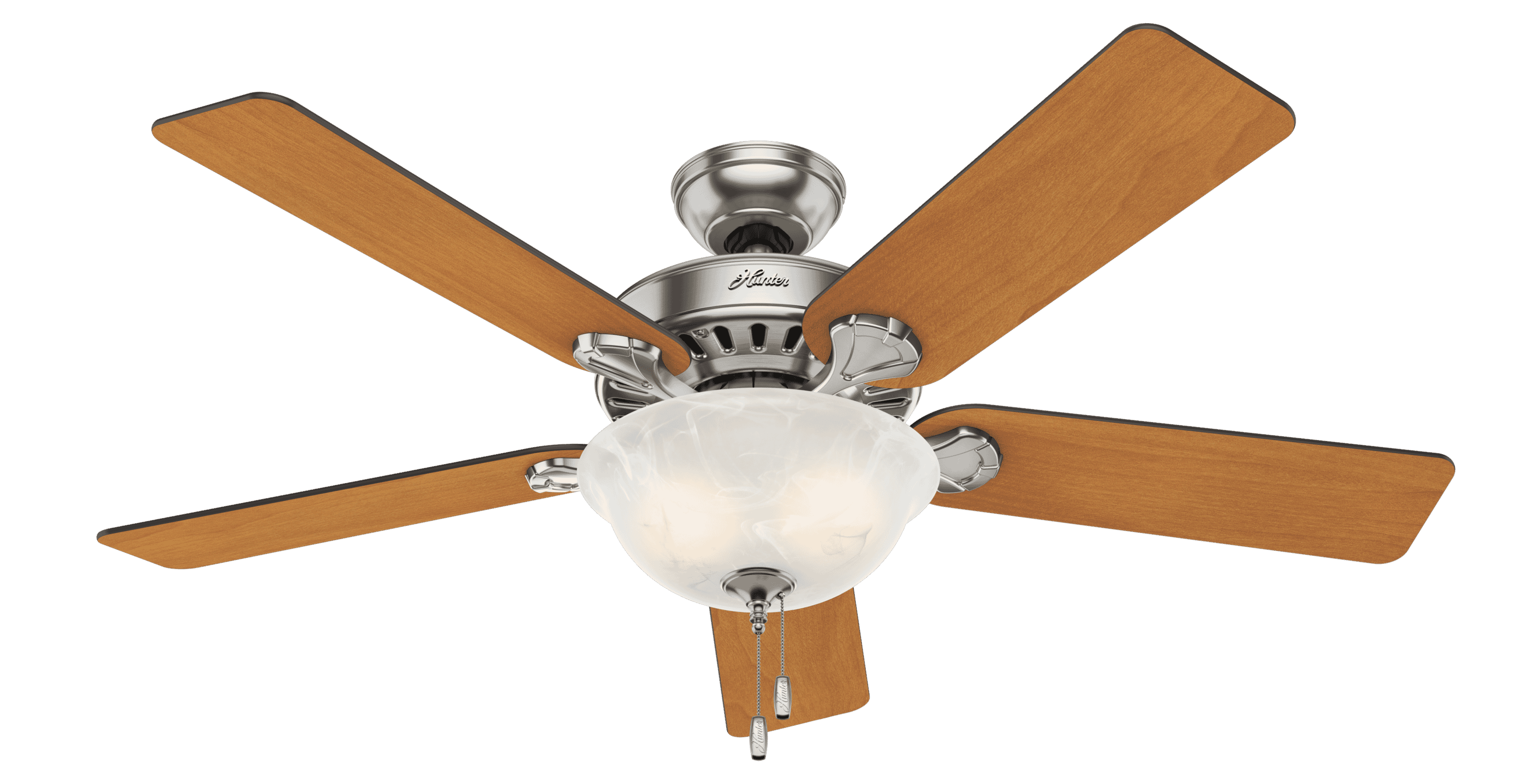 Hunter Pro's Best 2-Light 52" Indoor Ceiling Fan in Brushed Nickel