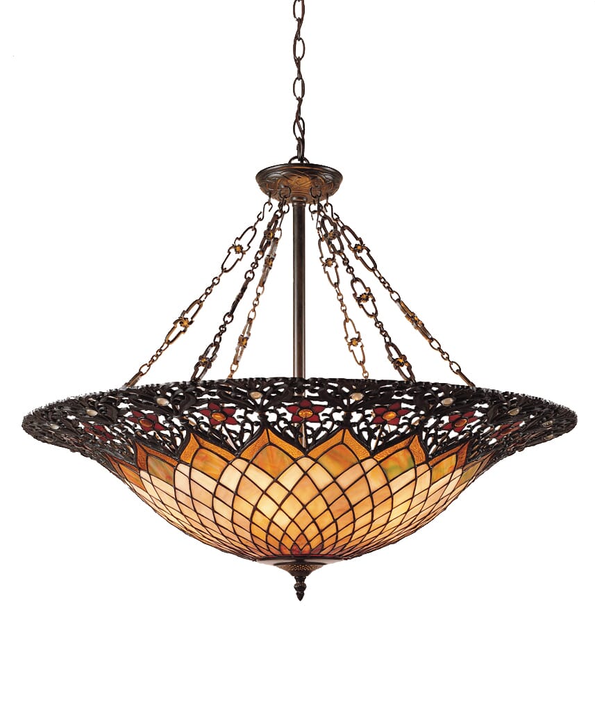 Quoizel Adriana 6-Light 32" Pendant Light in Vintage Bronze