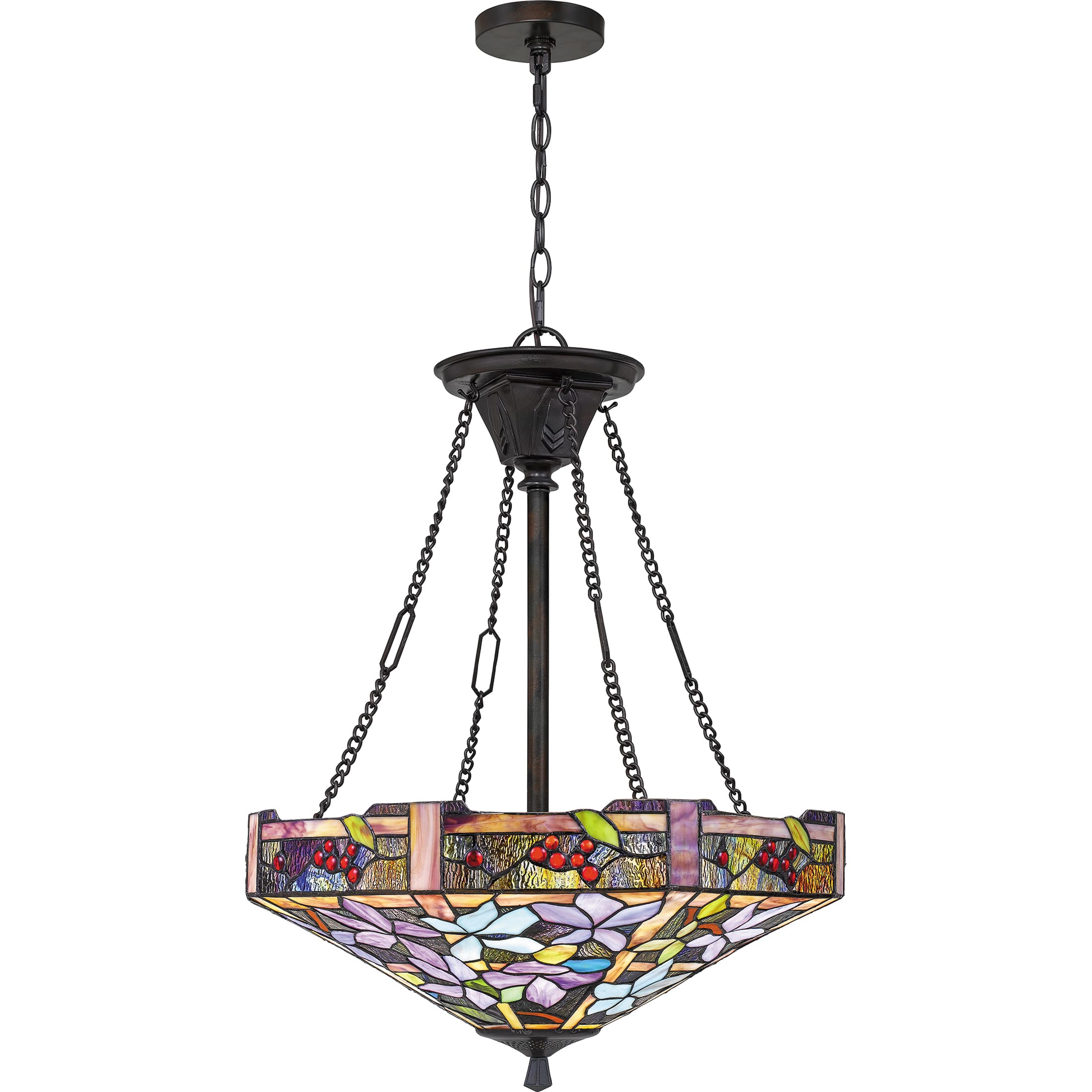 Quoizel Adair 3-Light 21" Pendant Light in Valiant Bronze