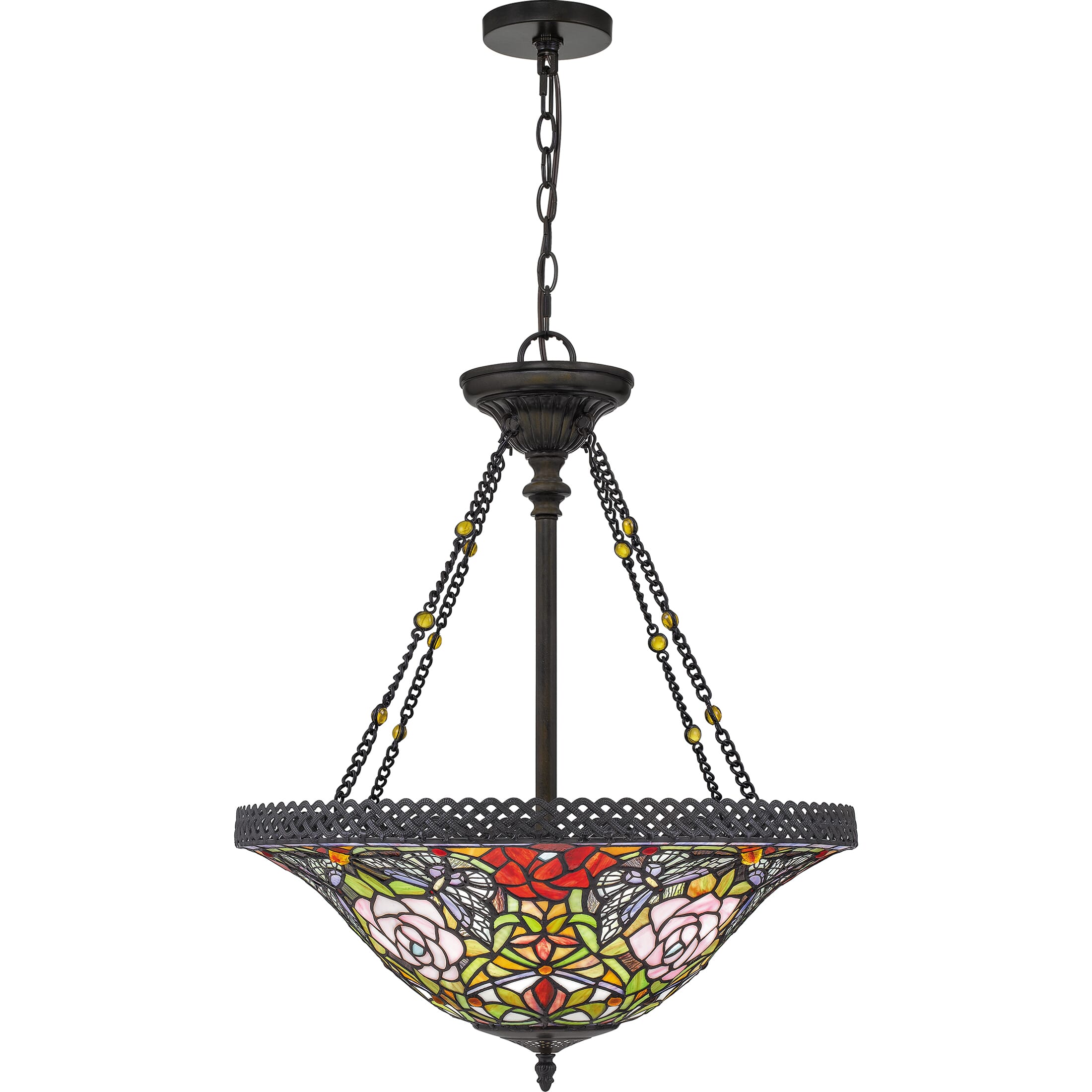 Quoizel Alyssa 3-Light 22" Pendant Light in Vintage Bronze