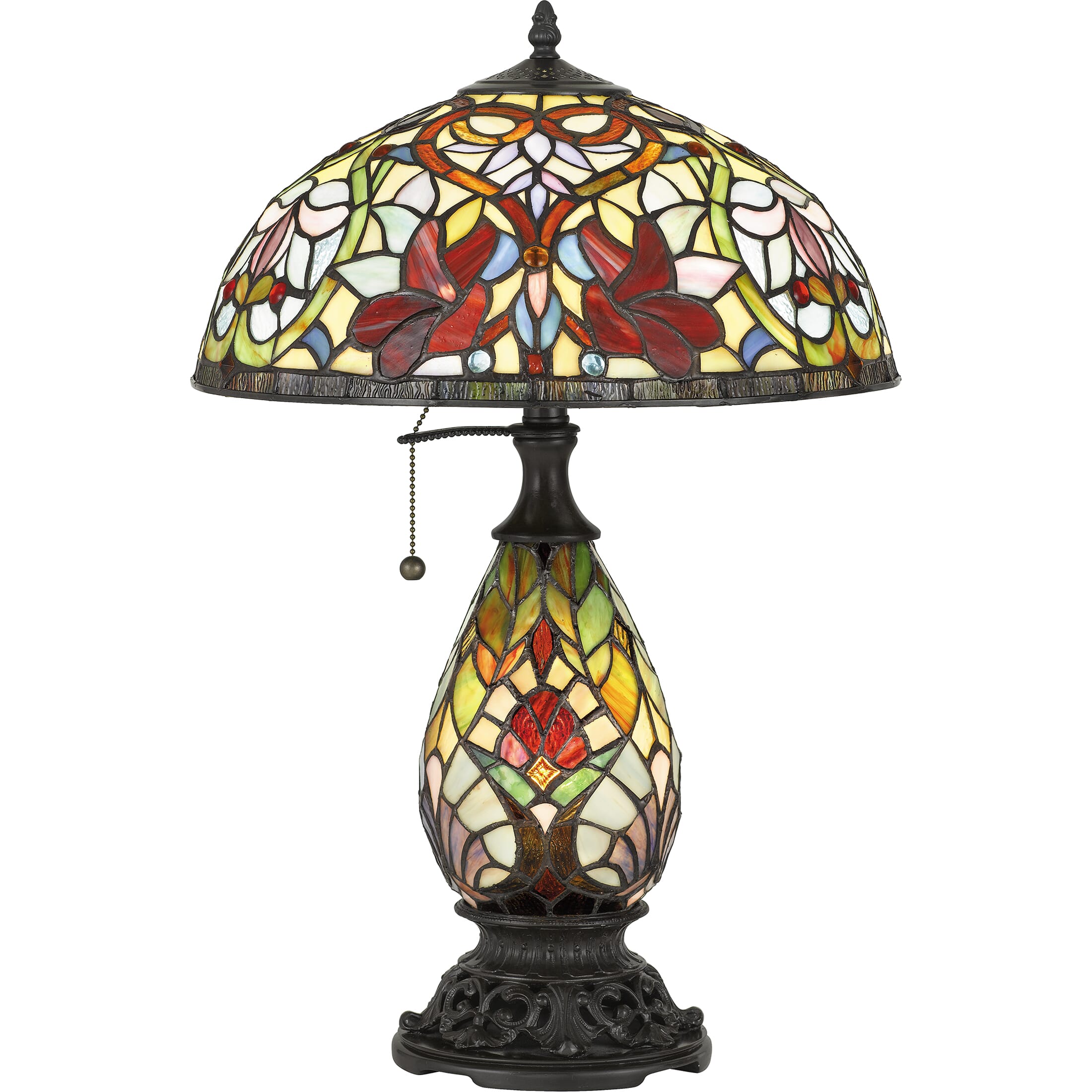 Quoizel Channing 2-Light 24" Table Lamp in Vintage Bronze