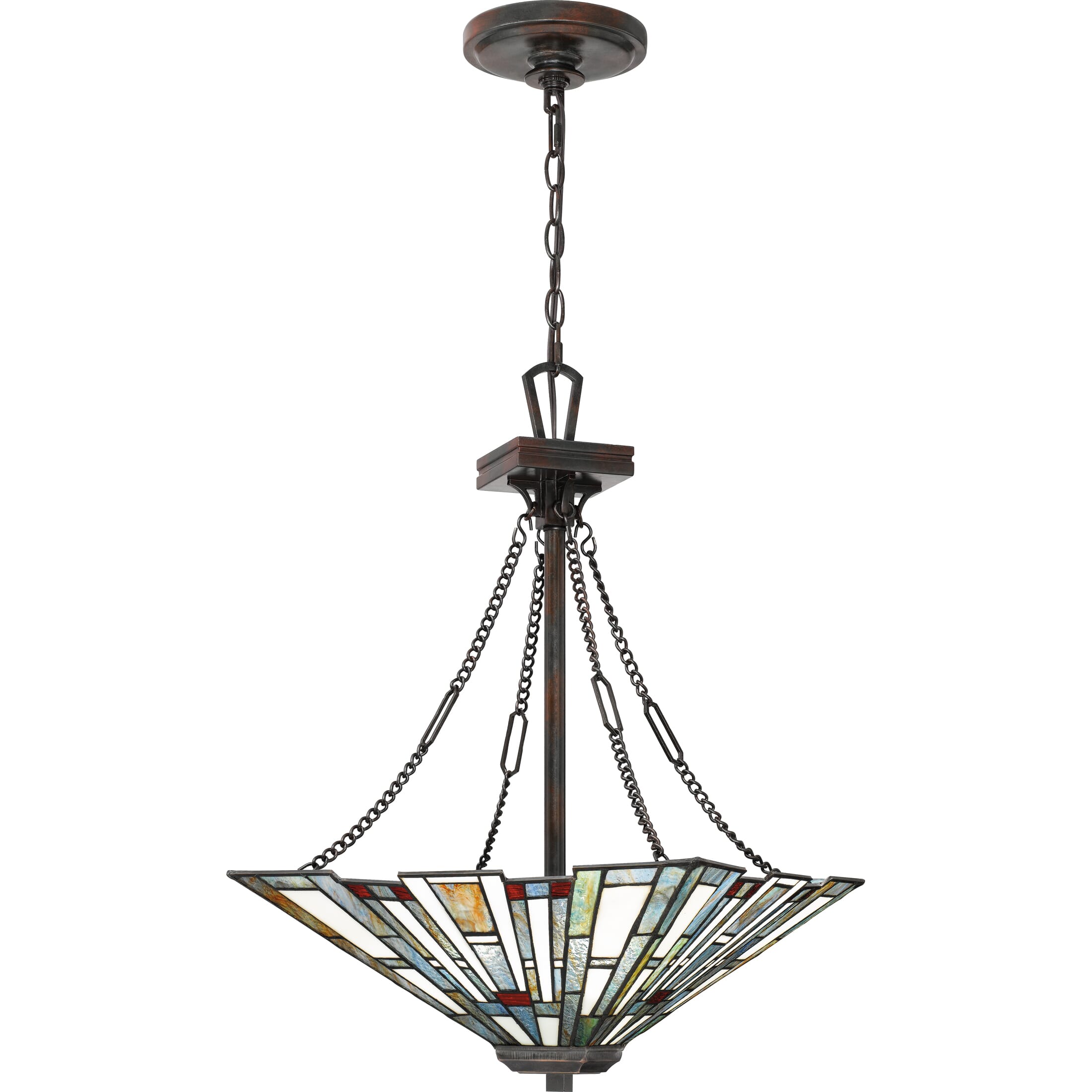 Quoizel Maybeck 3-Light 17" Pendant Light in Valiant Bronze