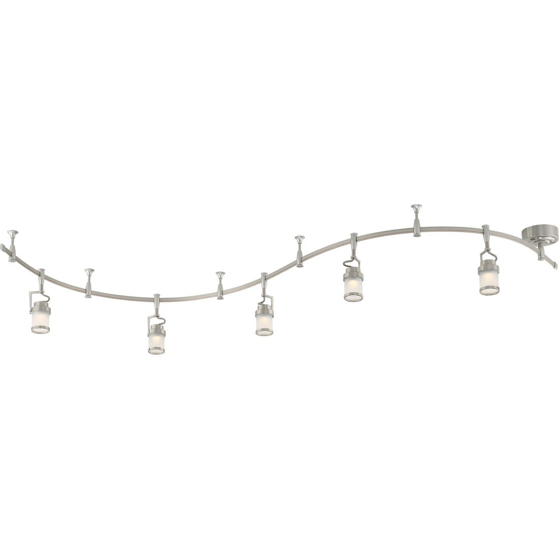 Quoizel Theater 108" 5-Light Track Light in Brushed Nickel