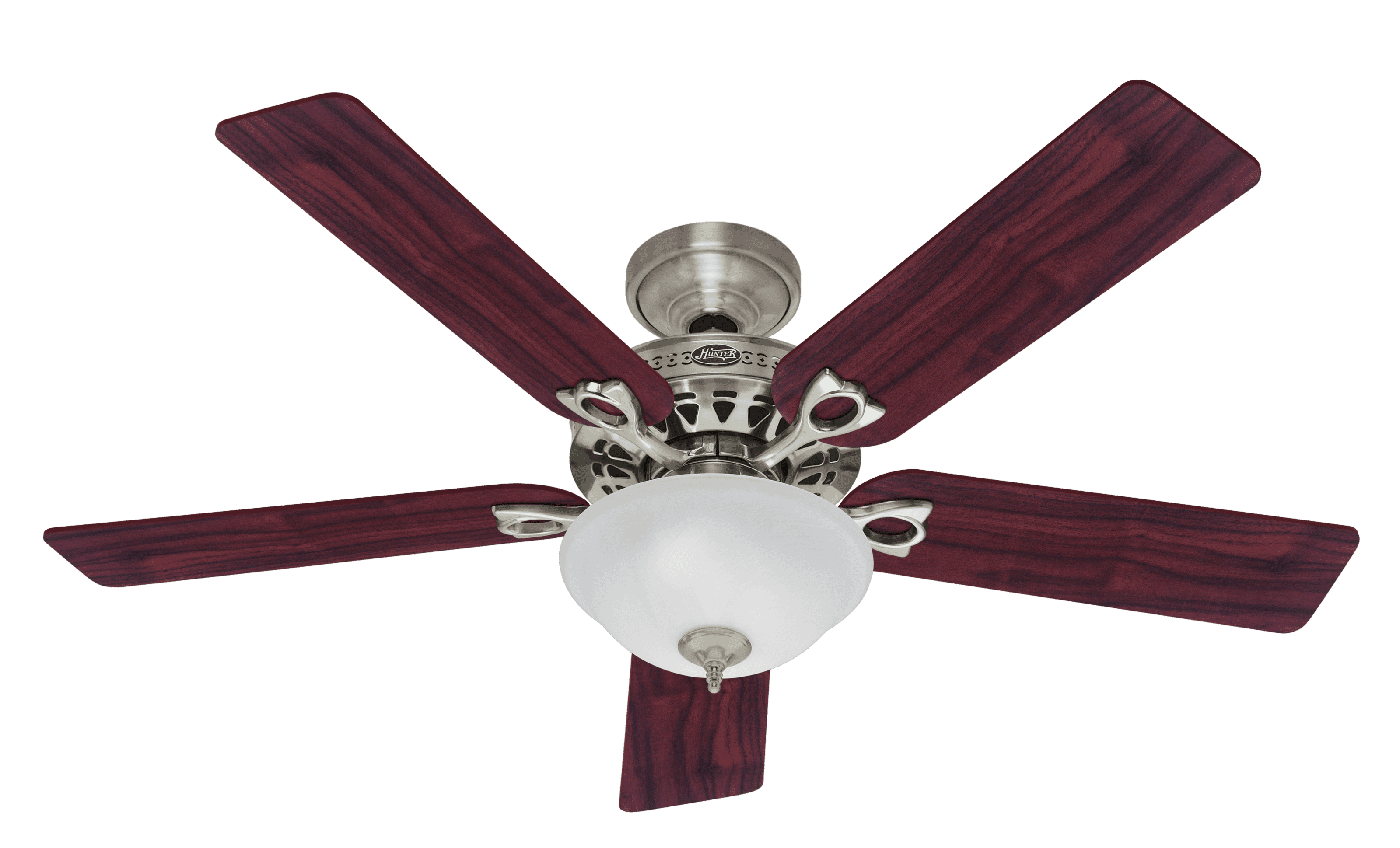 Hunter Astoria 2-Light 52" Indoor Ceiling Fan in Brushed Nickel