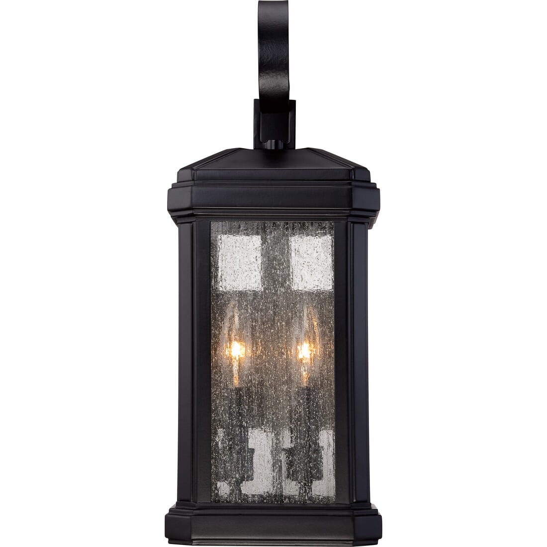 Quoizel Trumbull 2-Light 7" Outdoor Hanging Light in Mystic Black