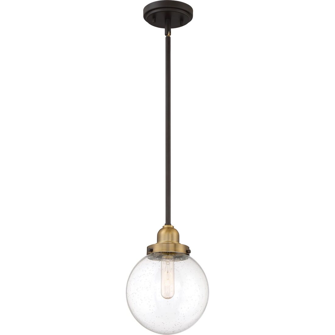 Quoizel Trance 8" Pendant Light in Western Bronze