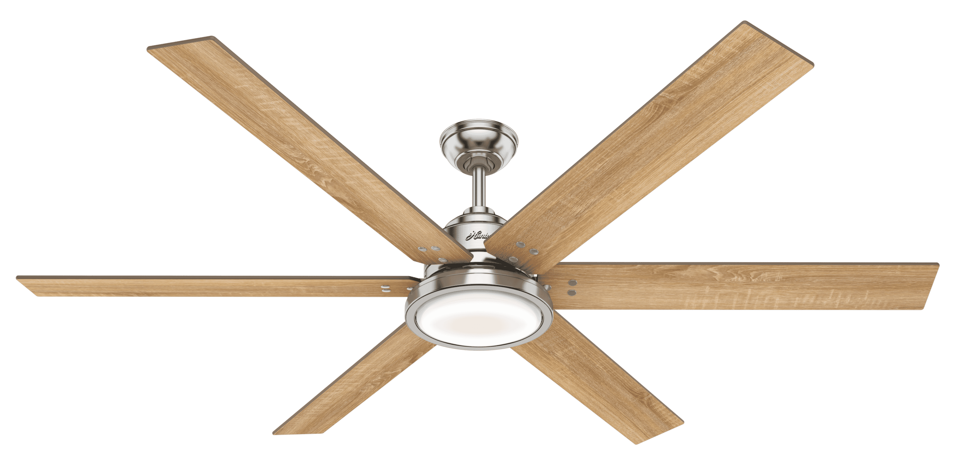 Hunter Warrant 70" Indoor Ceiling Fan in Brushed Nickel