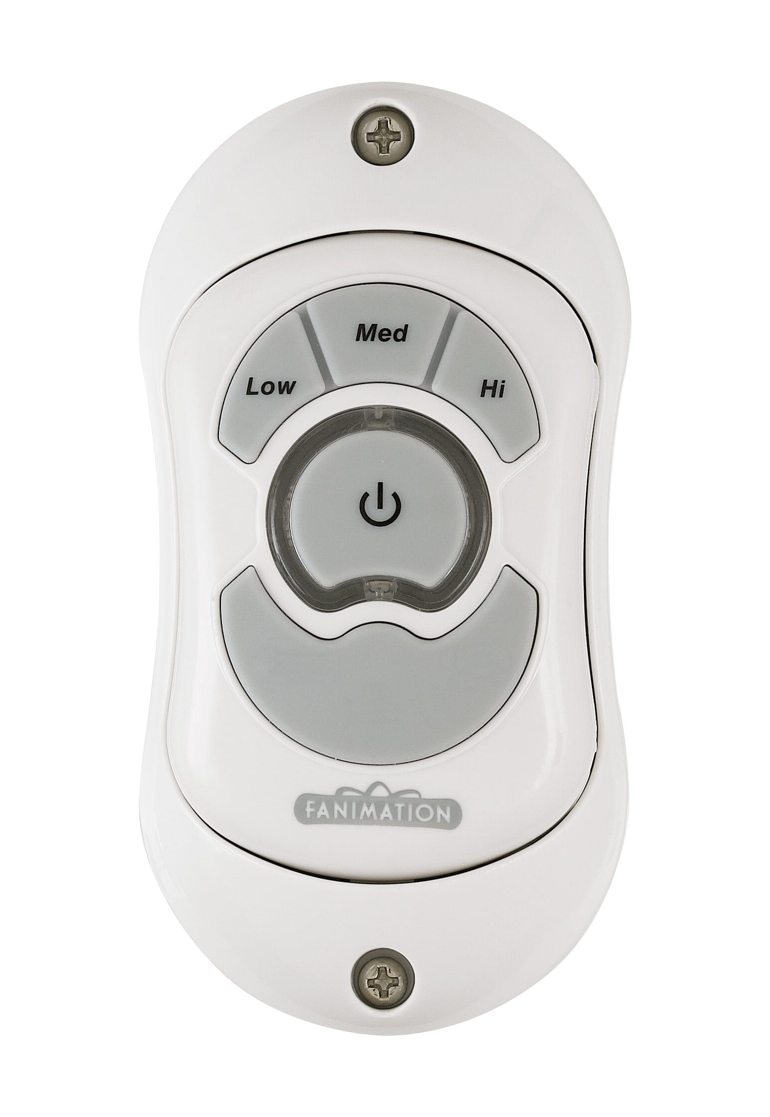 Fanimation Controls Kellan Three Speed Control Fan Only in White