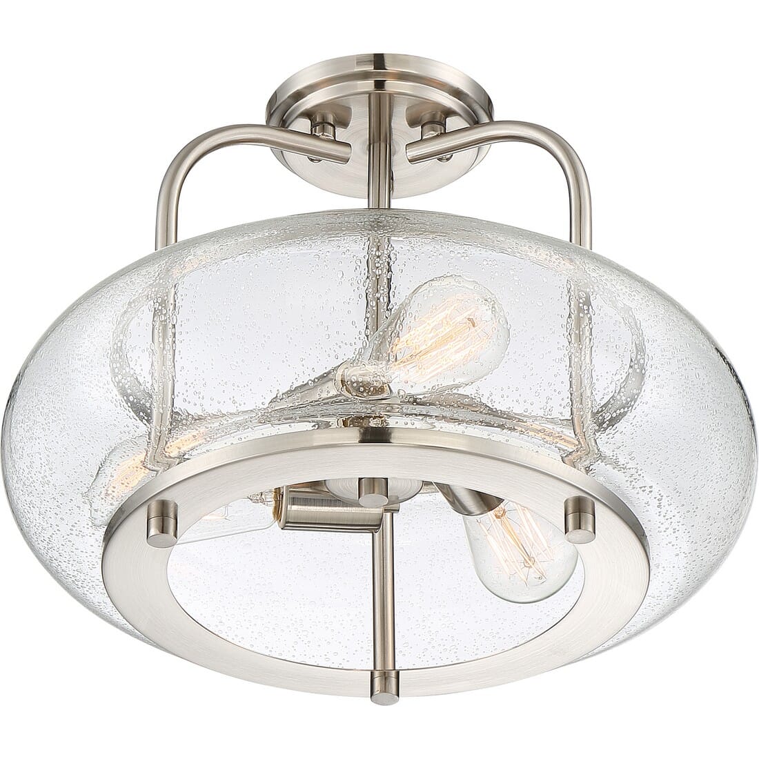 Quoizel Trilogy 3-Light 16" Ceiling Light in Brushed Nickel