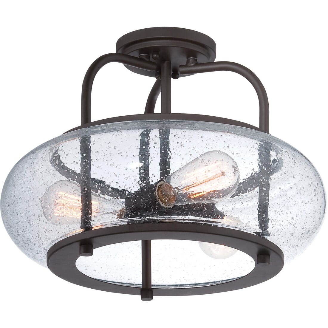 Quoizel Trilogy 3-Light 16" Ceiling Light in Old Bronze