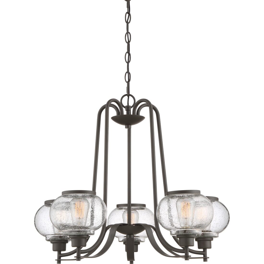 Quoizel Trilogy 5-Light 22" Transitional Chandelier in Old Bronze