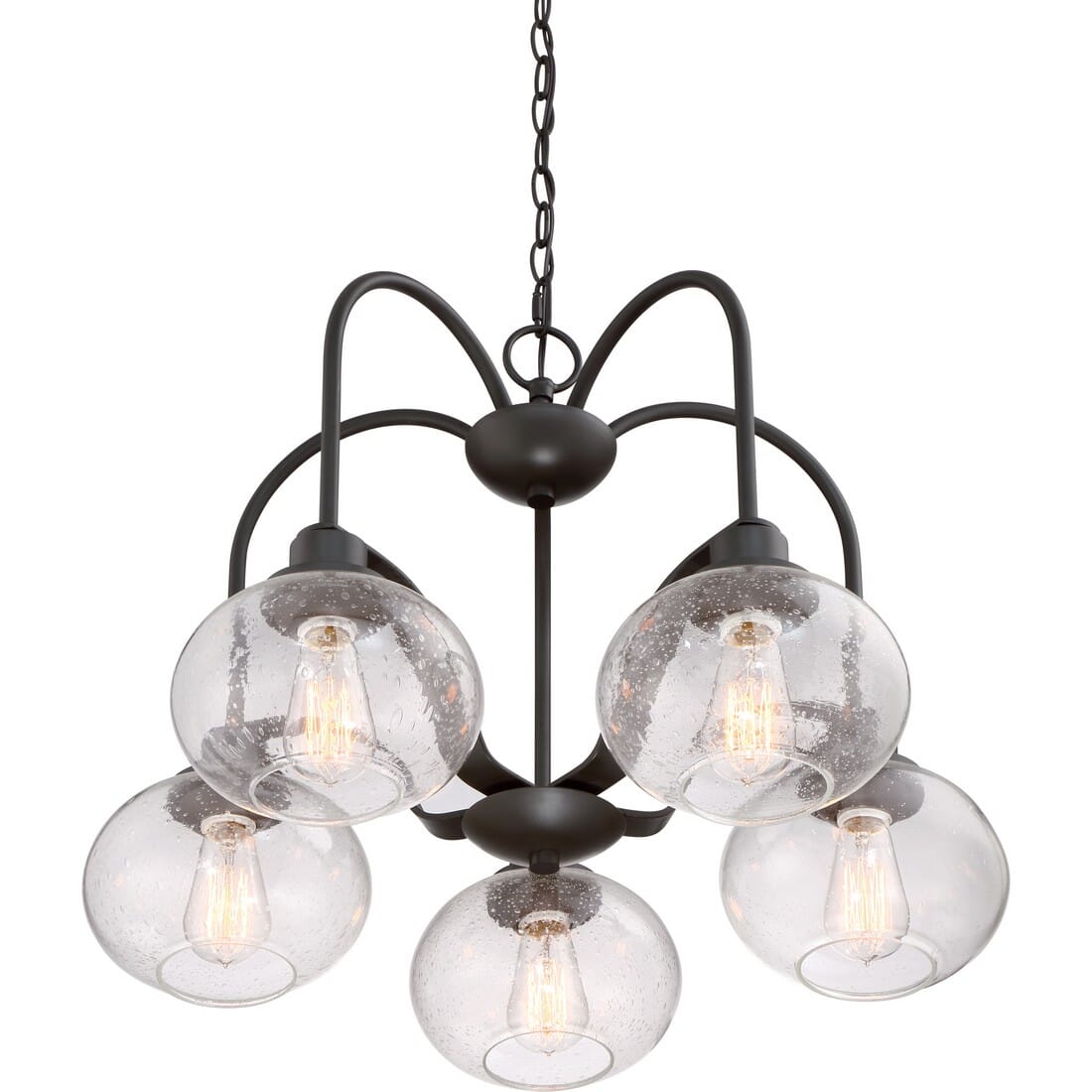 Quoizel Trilogy 5-Light 19" Transitional Chandelier in Old Bronze