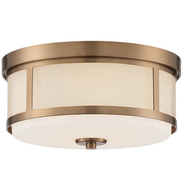 Crystorama Trevor 2-Light Ceiling Light in Vibrant Gold