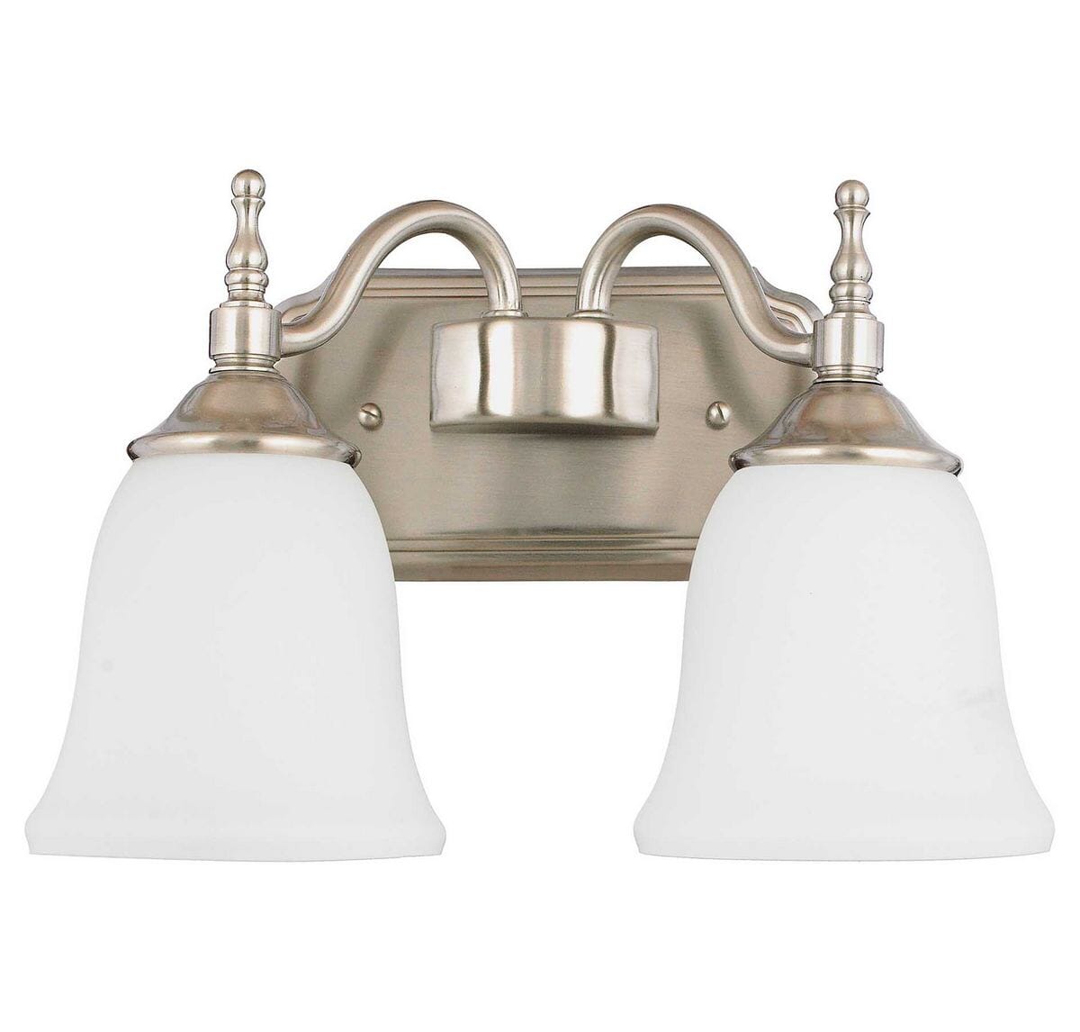 Quoizel Tritan 2-Light 9" Bathroom Vanity Light in Brushed Nickel