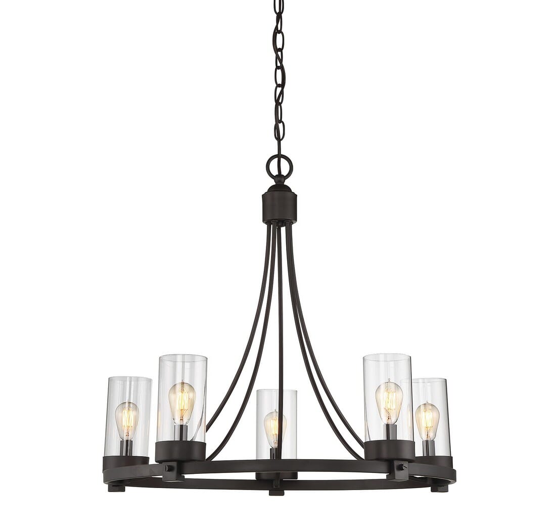 Trade Winds Ashland 5-Light Chandelier in Oil Rubbed Bronze