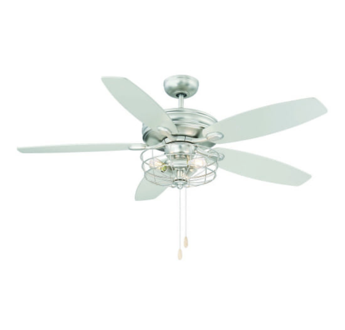 Trade Winds Austin 52" Ceiling Fan in Brushed Nickel