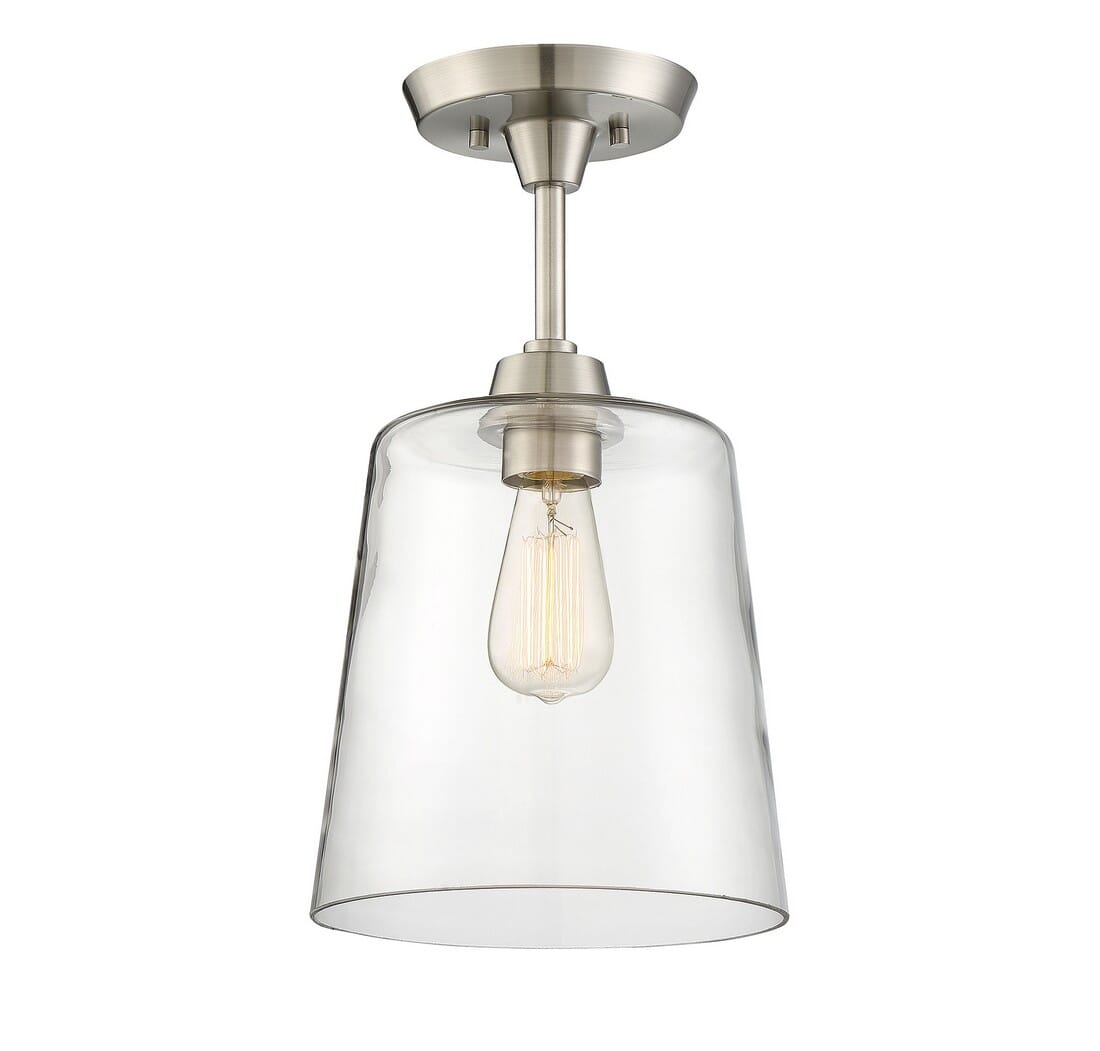 Trade Winds Templeton Ceiling Light in Brushed Nickel