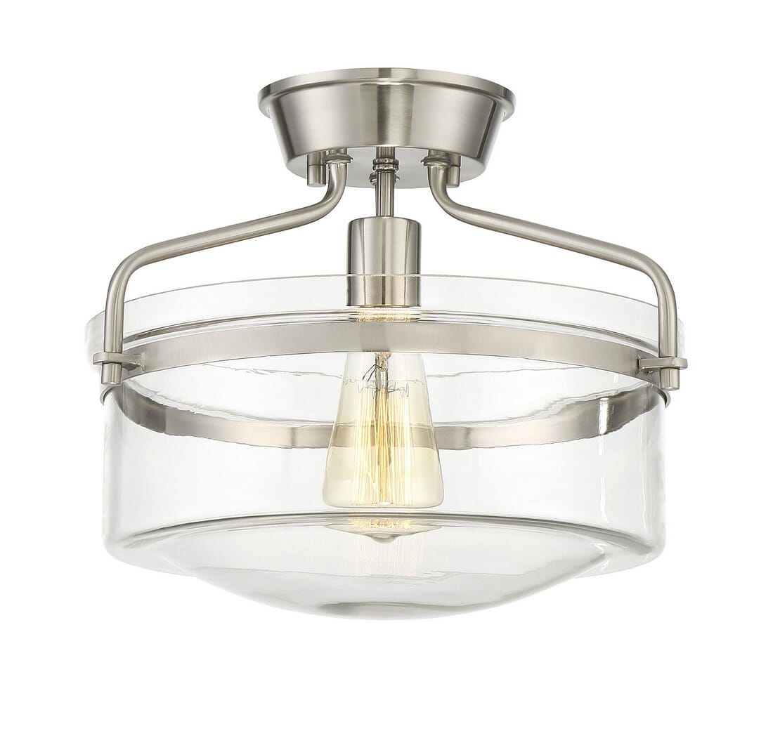 Trade Winds Gardner Ceiling Light in Brushed Nickel