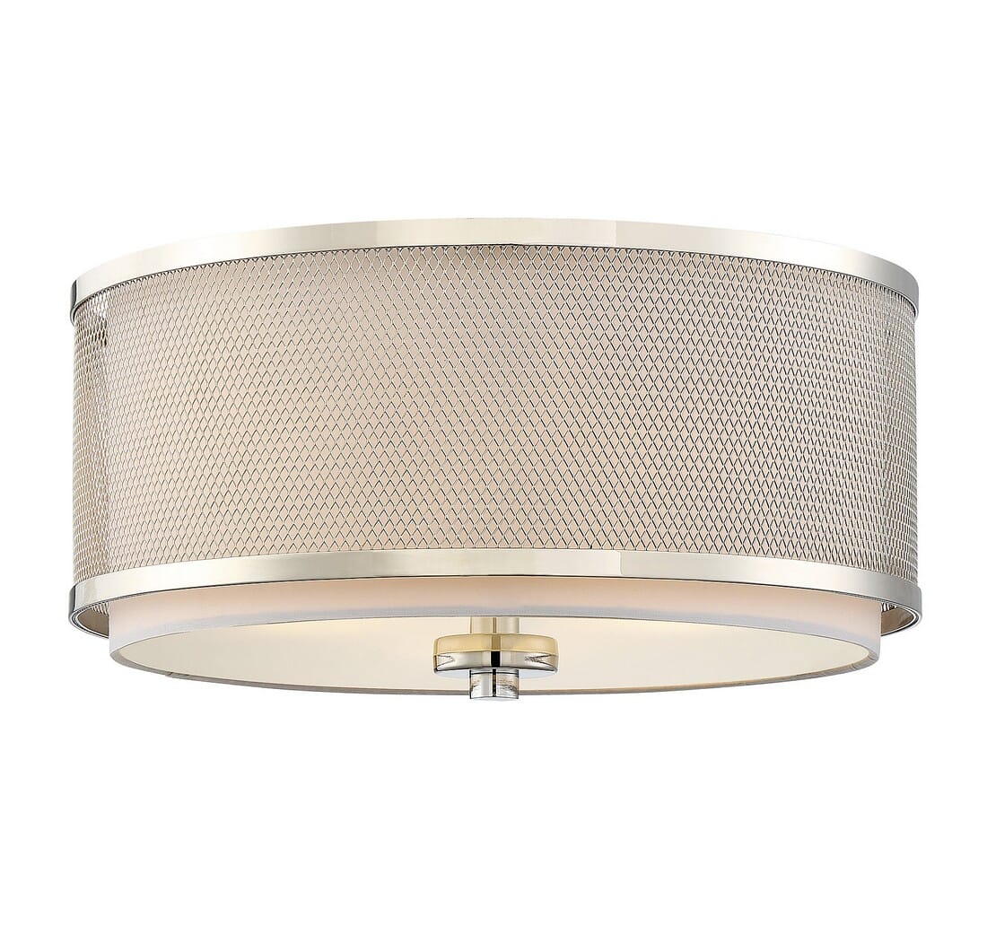 Trade Winds Fremont 3-Light Ceiling Light in Polished Nickel