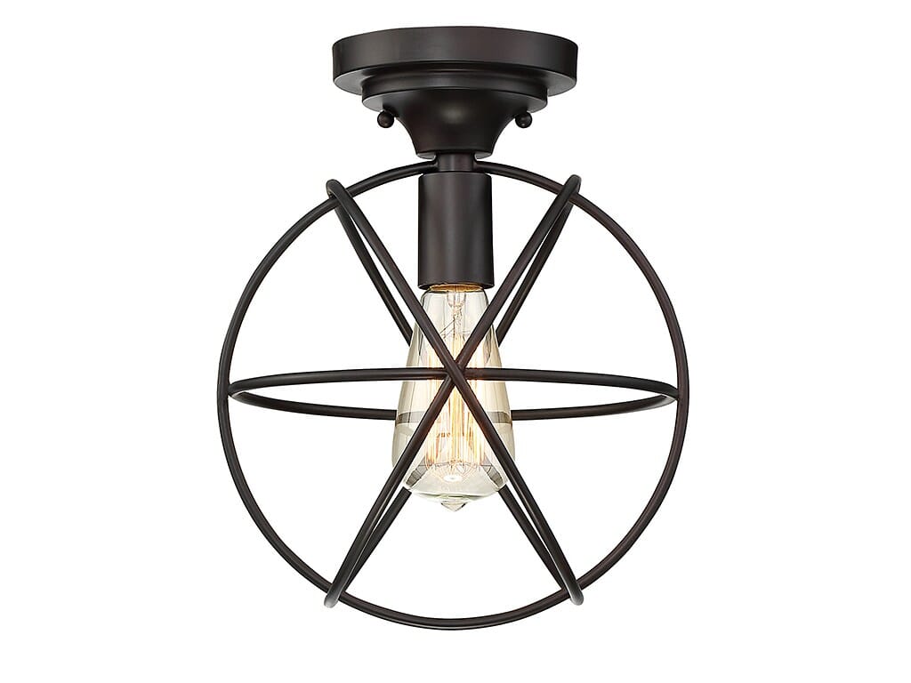 Trade Winds Dalton Globe Ceiling Light in Oil Rubbed Bronze