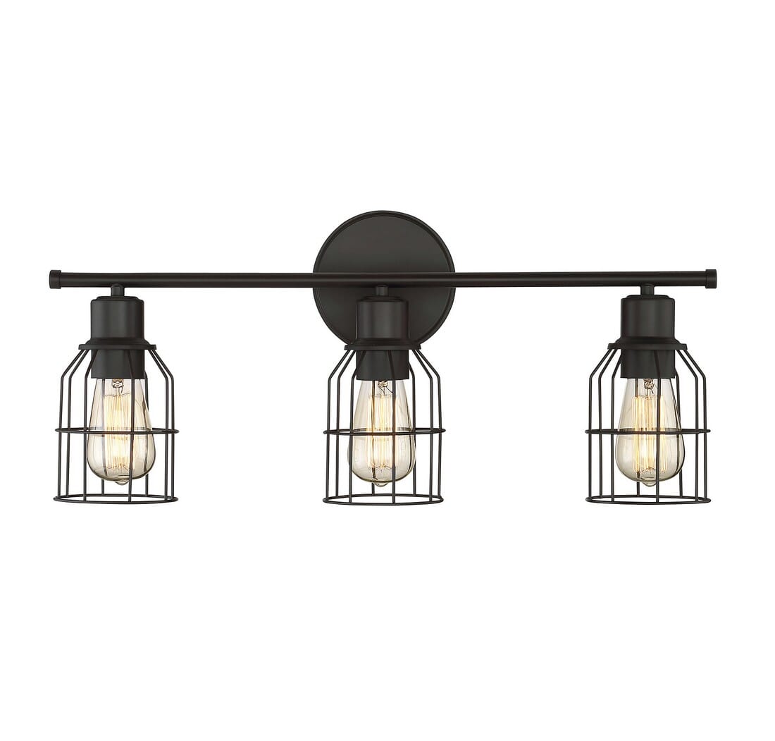 Trade Winds Peyton 3-Light Bathroom Vanity Light in Oil Rubbed Bronze