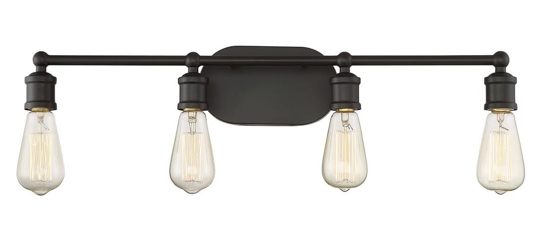 Trade Winds Milton 4-Light Bathroom Vanity Light in Oil Rubbed Bronze