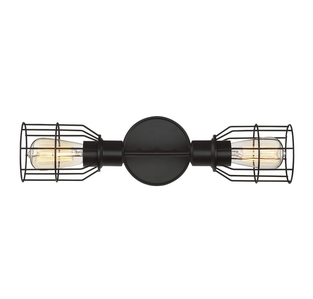 Trade Winds Peyton 2-Light Wall Sconce in Oil Rubbed Bronze