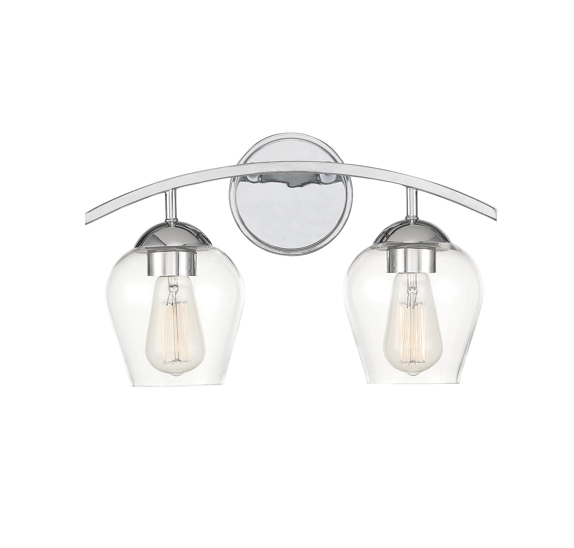 Trade Winds Hannah 2-Light Bathroom Vanity Light in Chrome