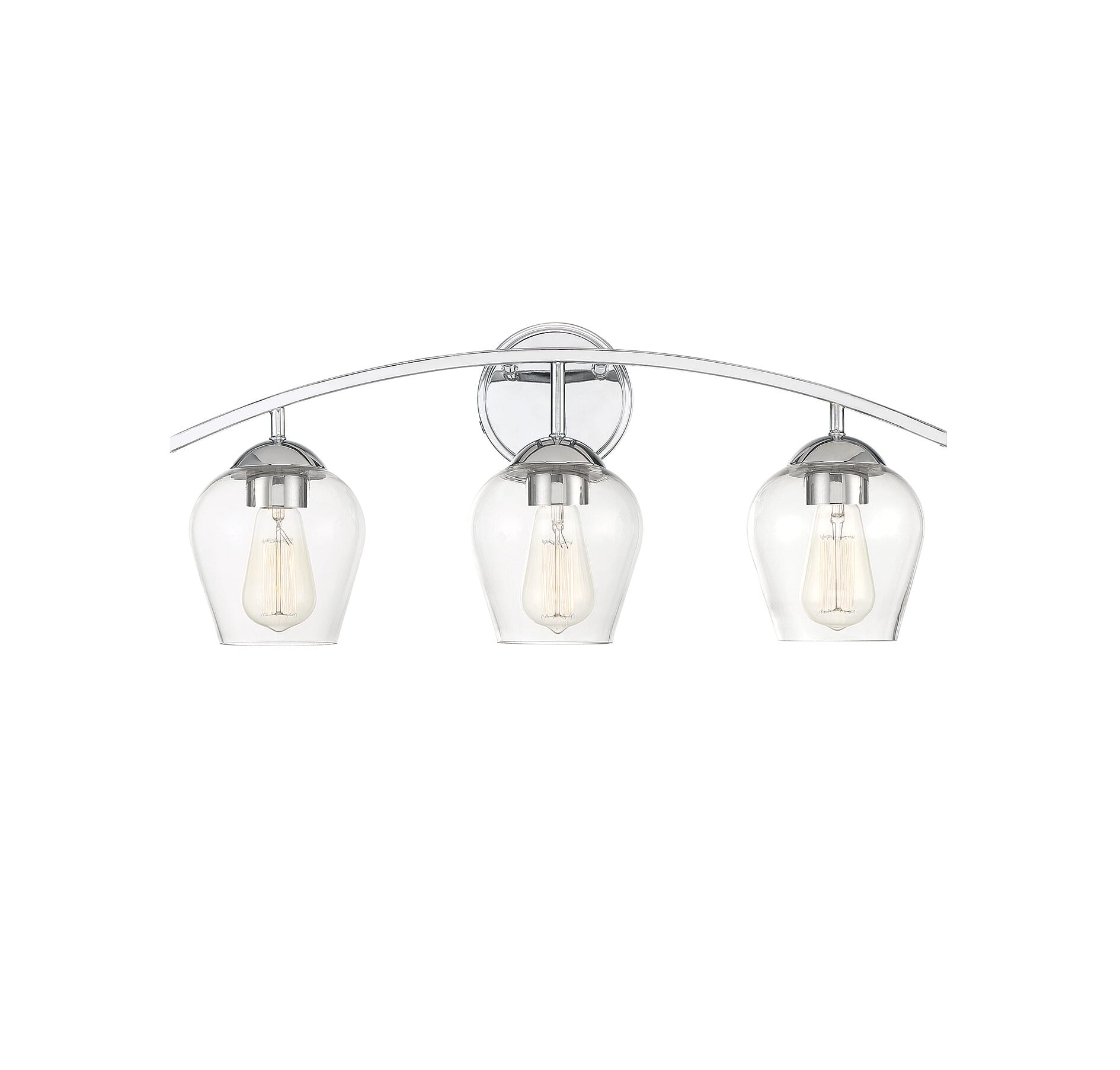 Trade Winds Hannah 3-Light Bathroom Vanity Light in Chrome