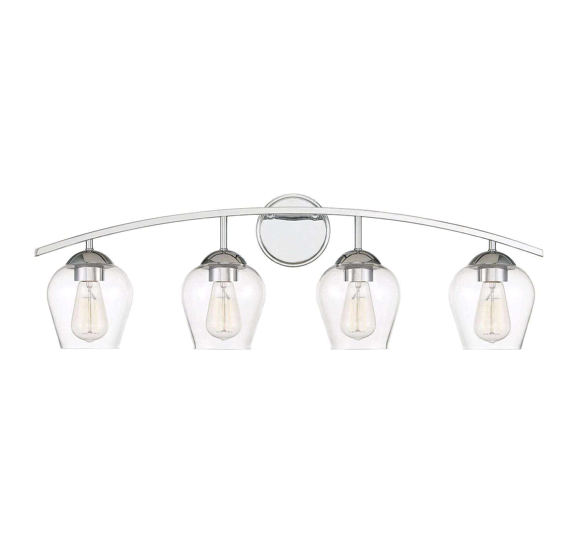 Trade Winds Hannah 4-Light Bathroom Vanity Light in Chrome