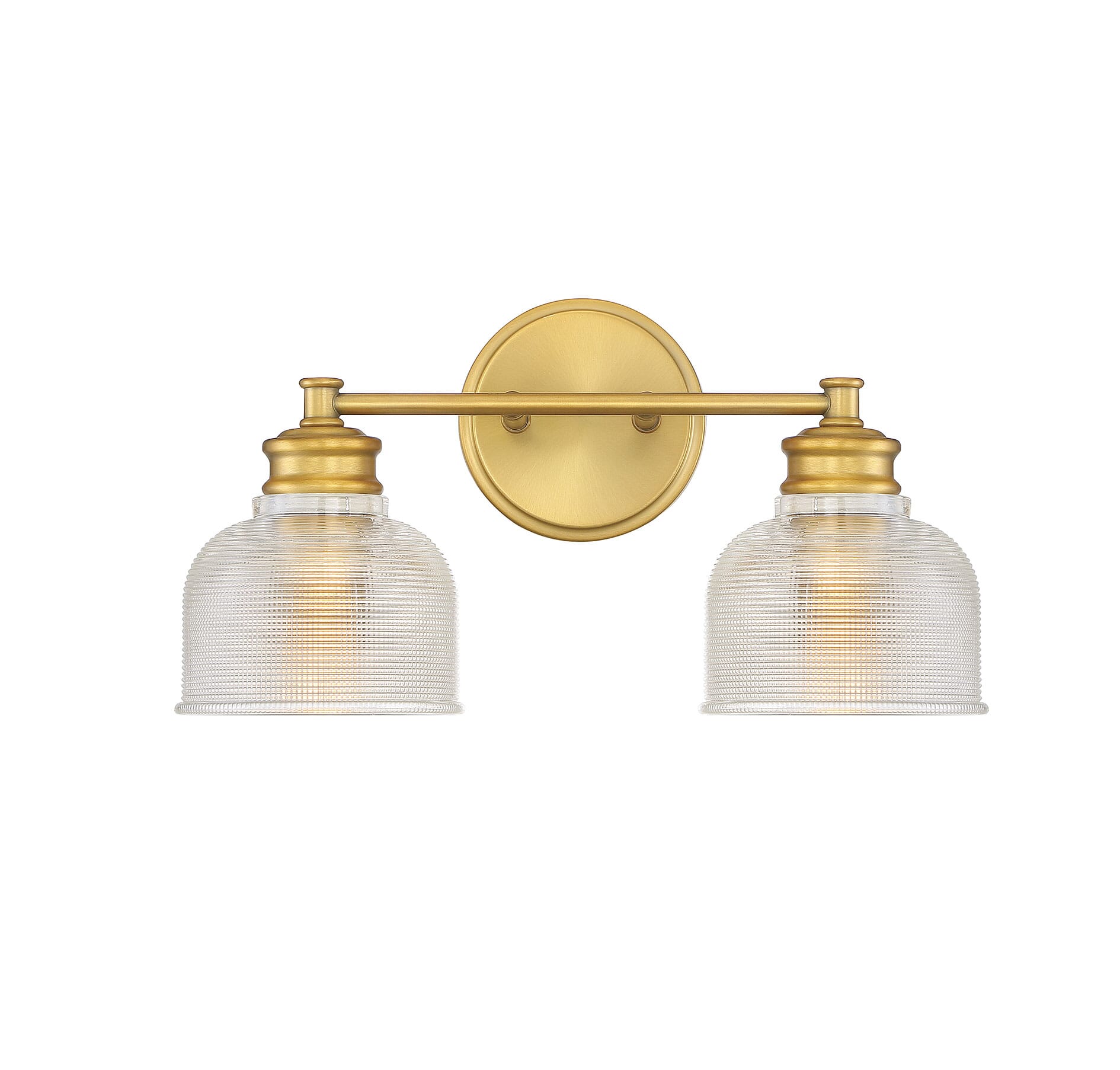 Trade Winds Addison 2-Light Bathroom Vanity Light in Natural Brass