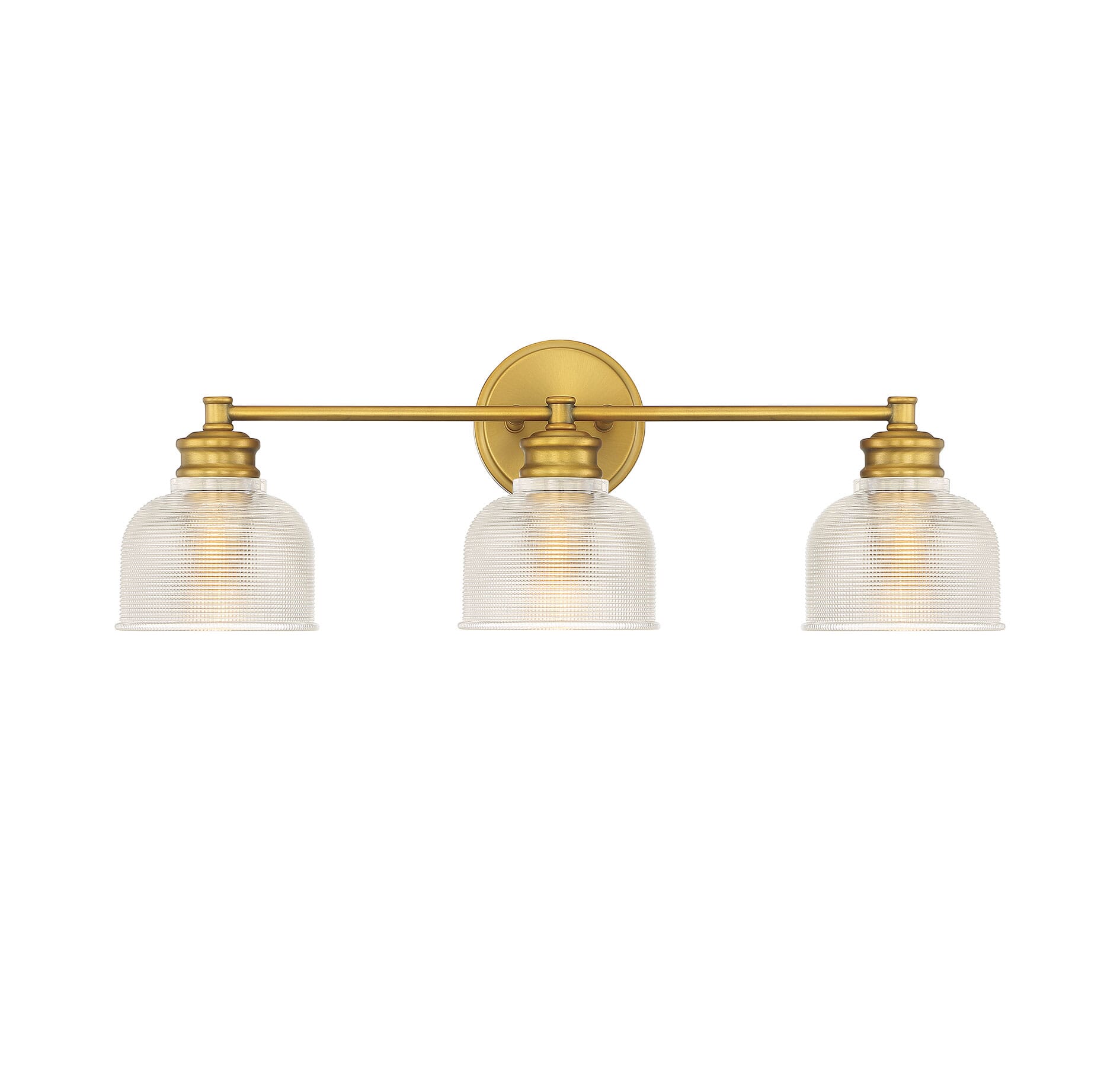 Trade Winds Addison 3-Light Bathroom Vanity Light in Natural Brass