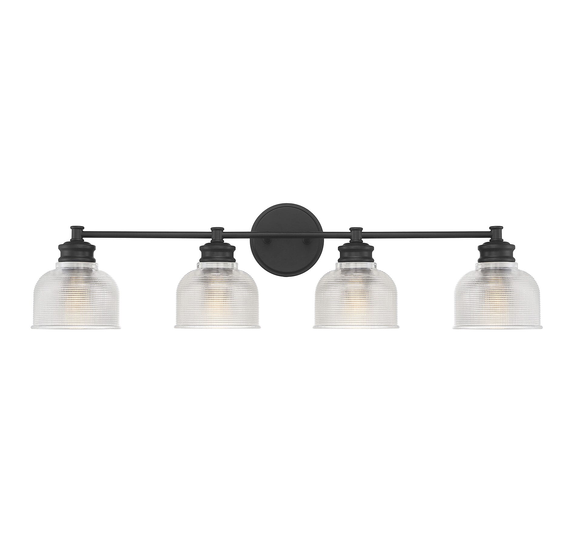 Trade Winds Addison 4-Light Bathroom Vanity Light in Matte Black