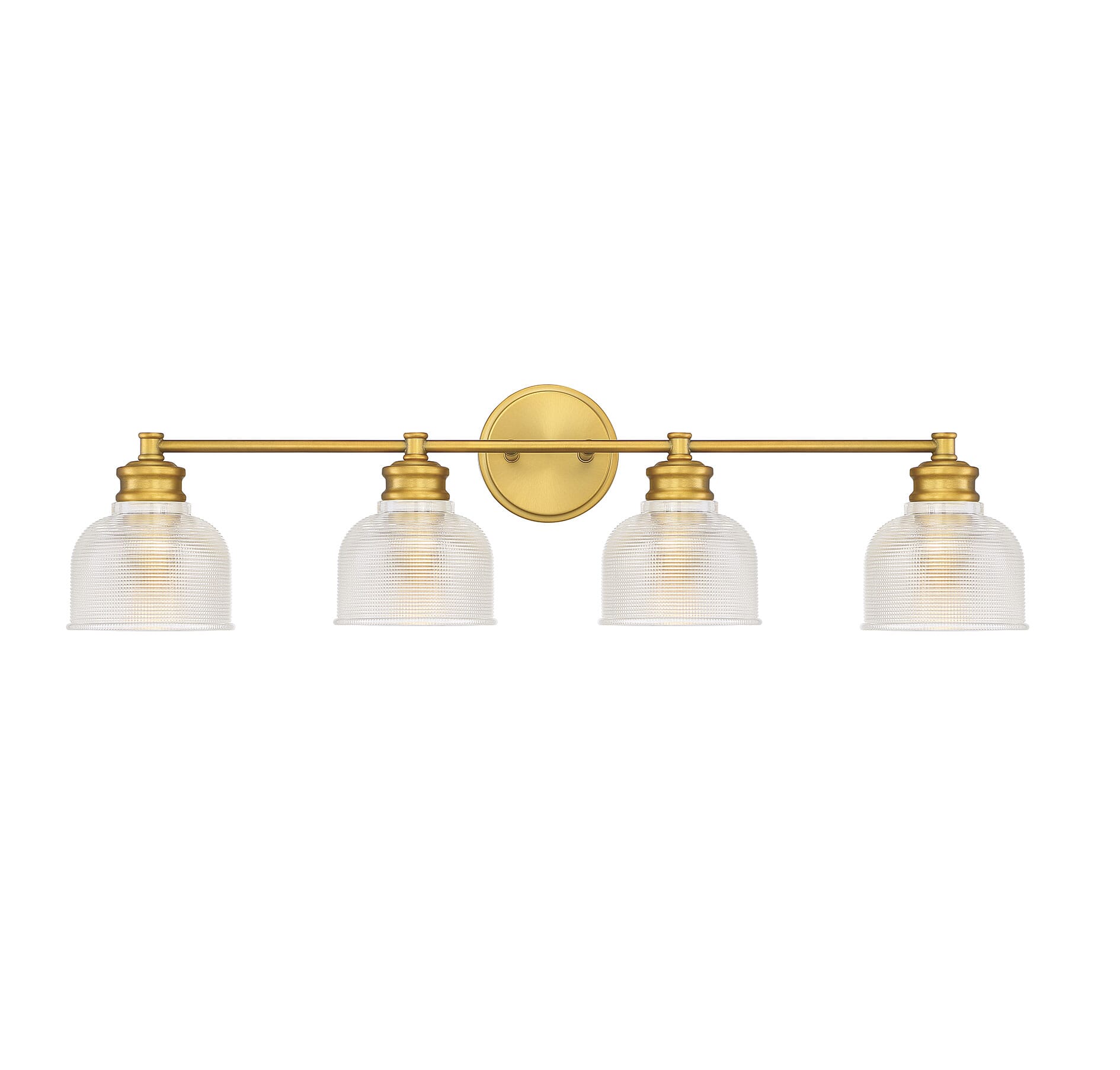 Trade Winds Addison 4-Light Bathroom Vanity Light in Natural Brass