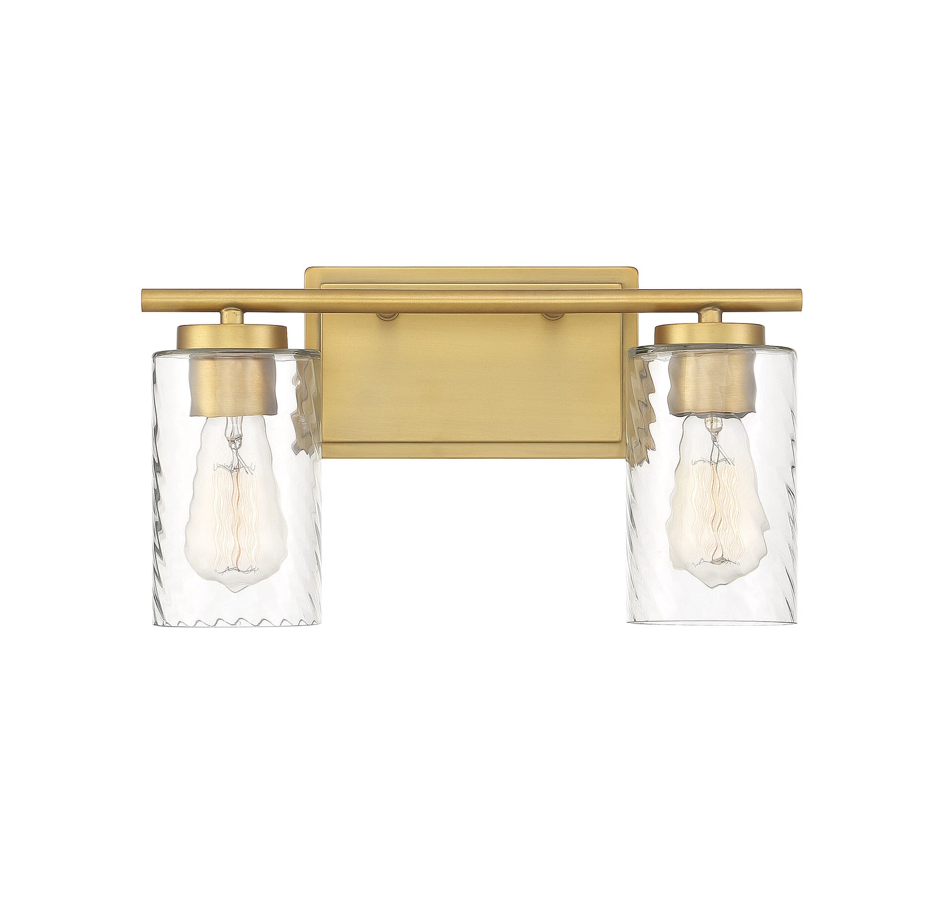 Trade Winds Raymond 2-Light Bathroom Vanity Light in Natural Brass