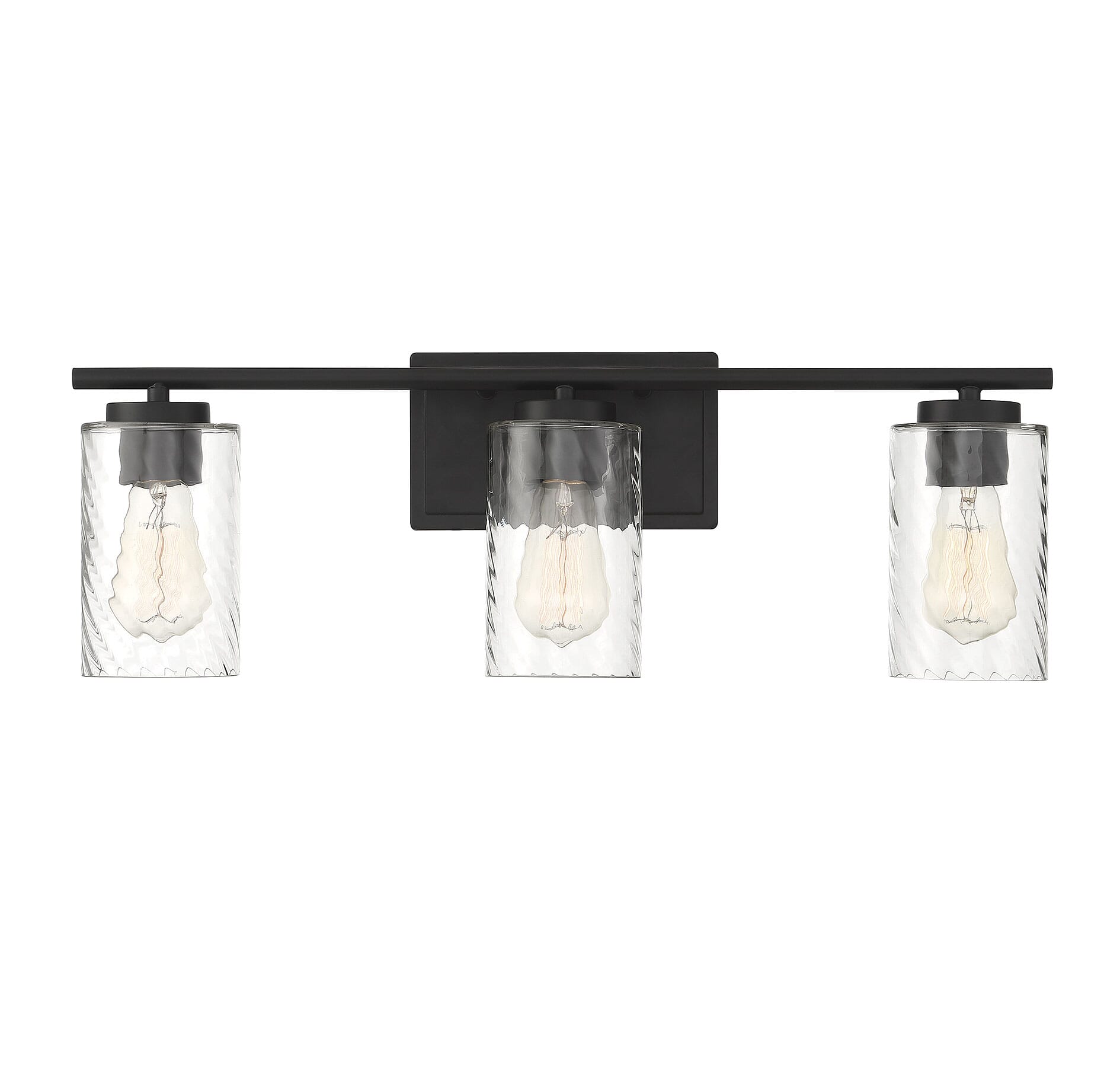 Trade Winds Raymond 3-Light Bathroom Vanity Light in Matte Black