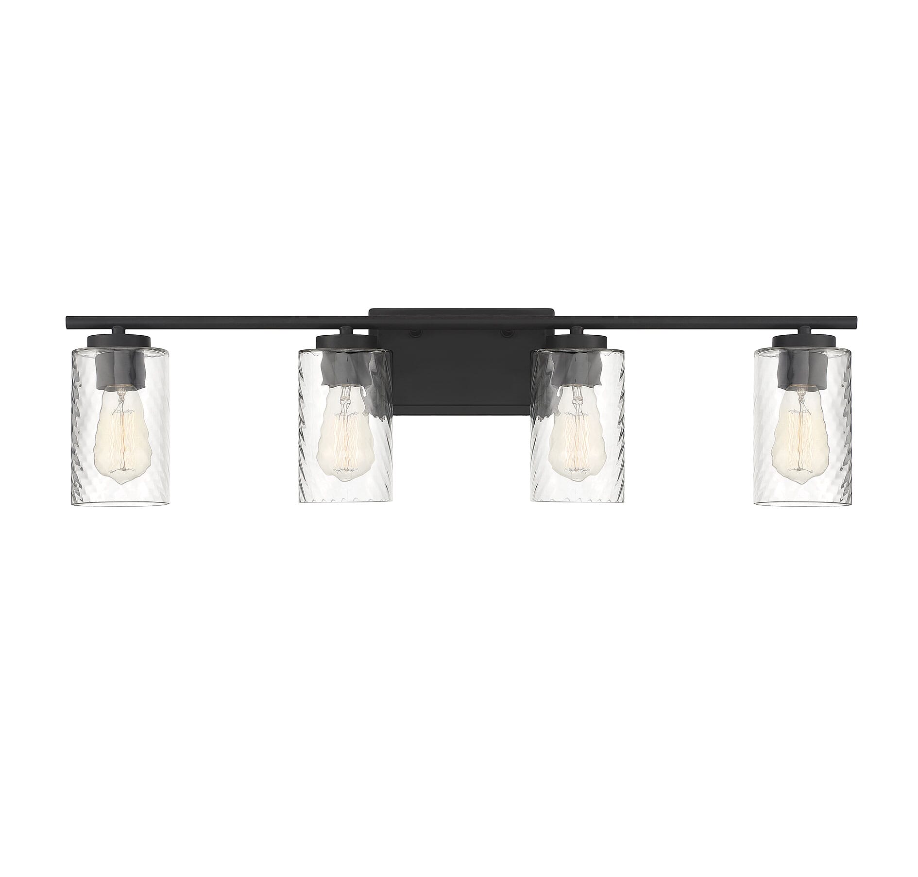 Trade Winds Raymond 4-Light Bathroom Vanity Light in Matte Black