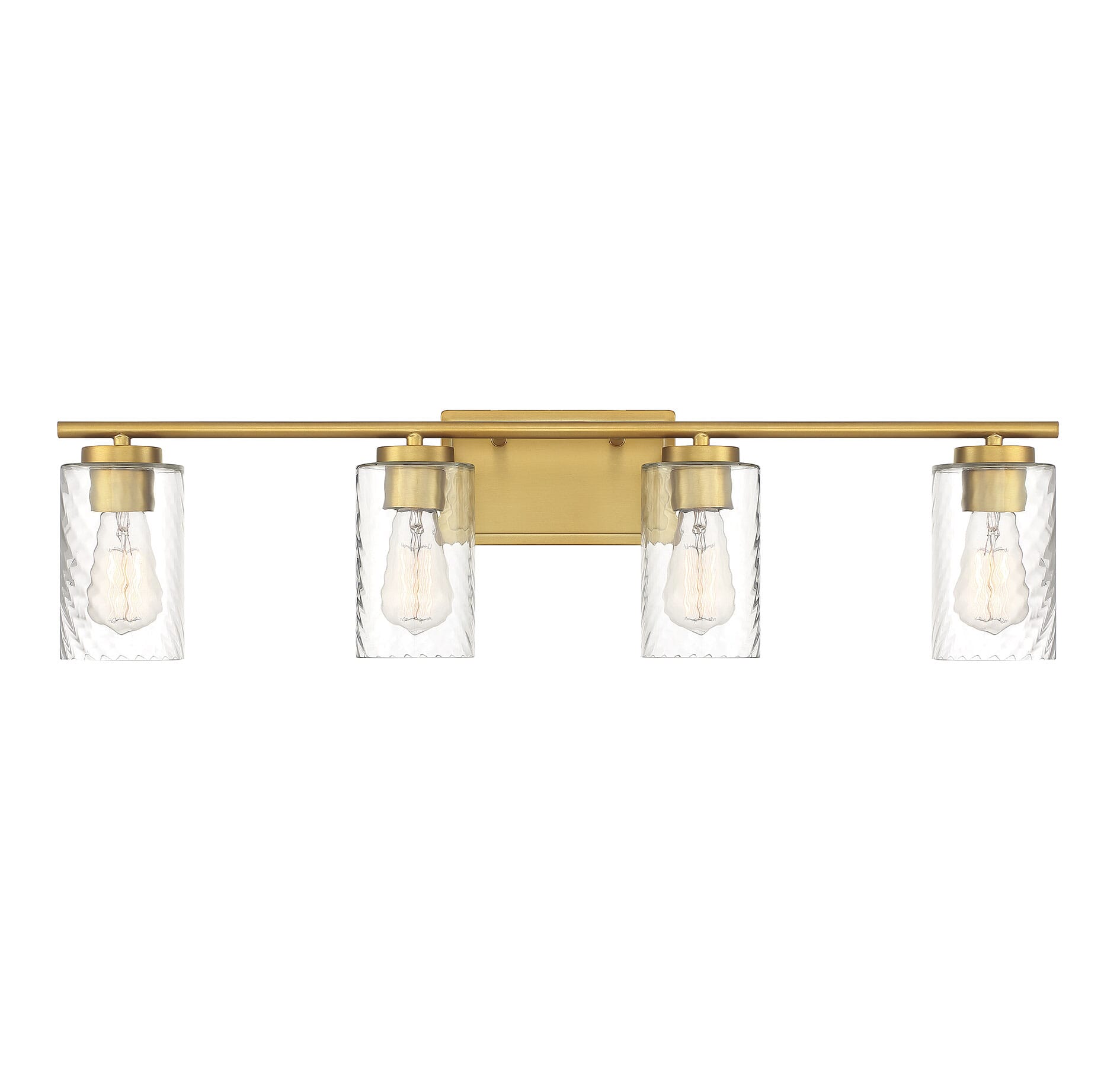 Trade Winds Raymond 4-Light Bathroom Vanity Light in Natural Brass