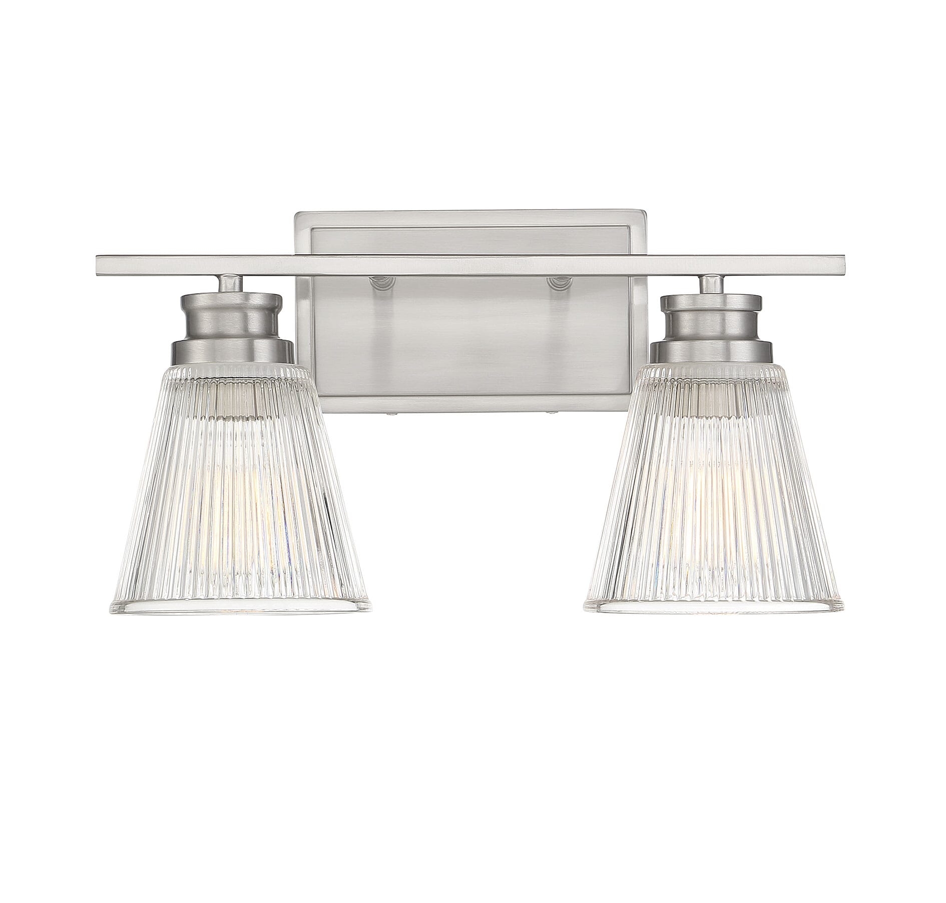 Trade Winds Fairhaven 2-Light Bathroom Vanity Light in Brushed Nickel