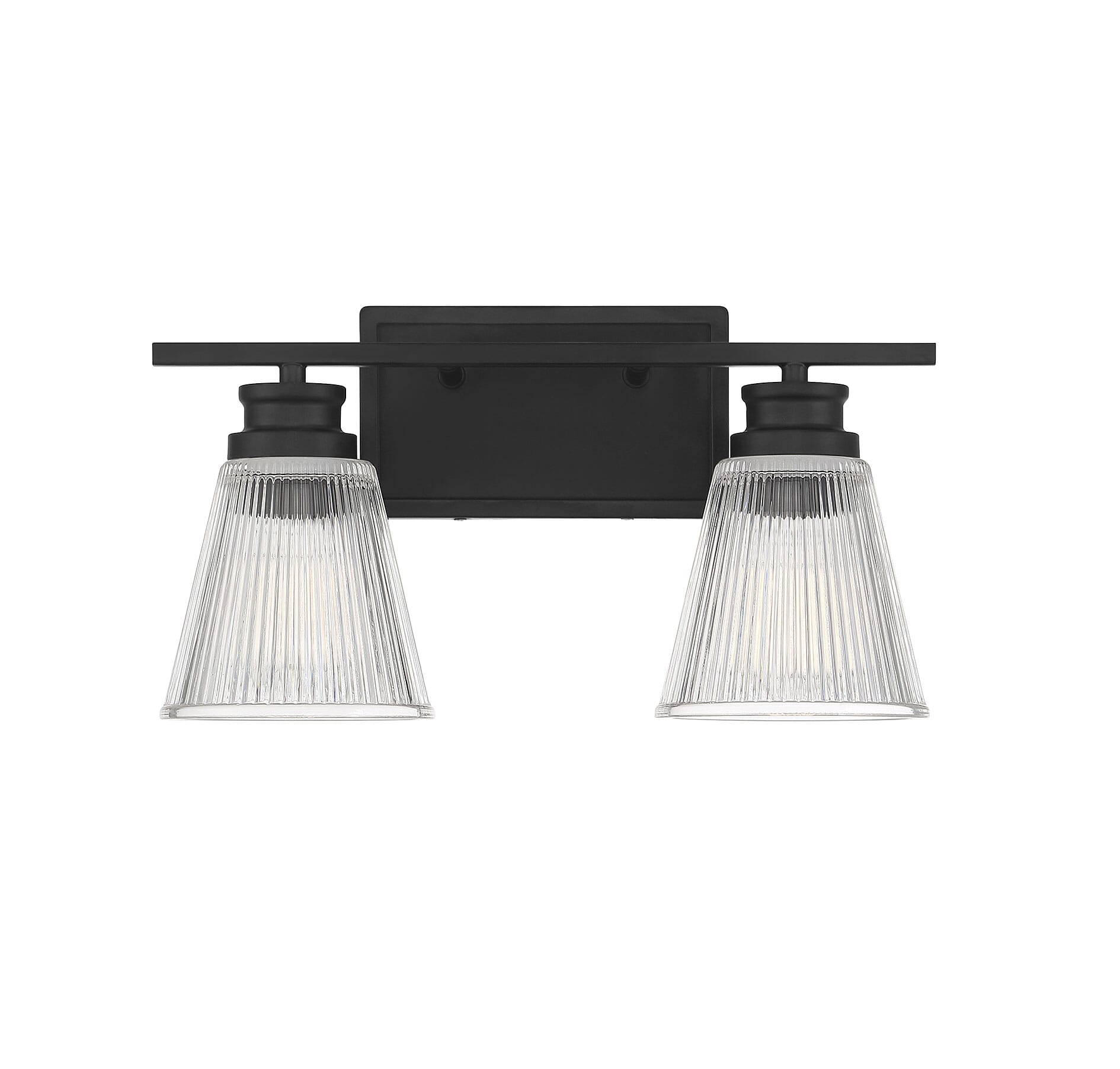 Trade Winds Fairhaven 2-Light Bathroom Vanity Light in Matte Black