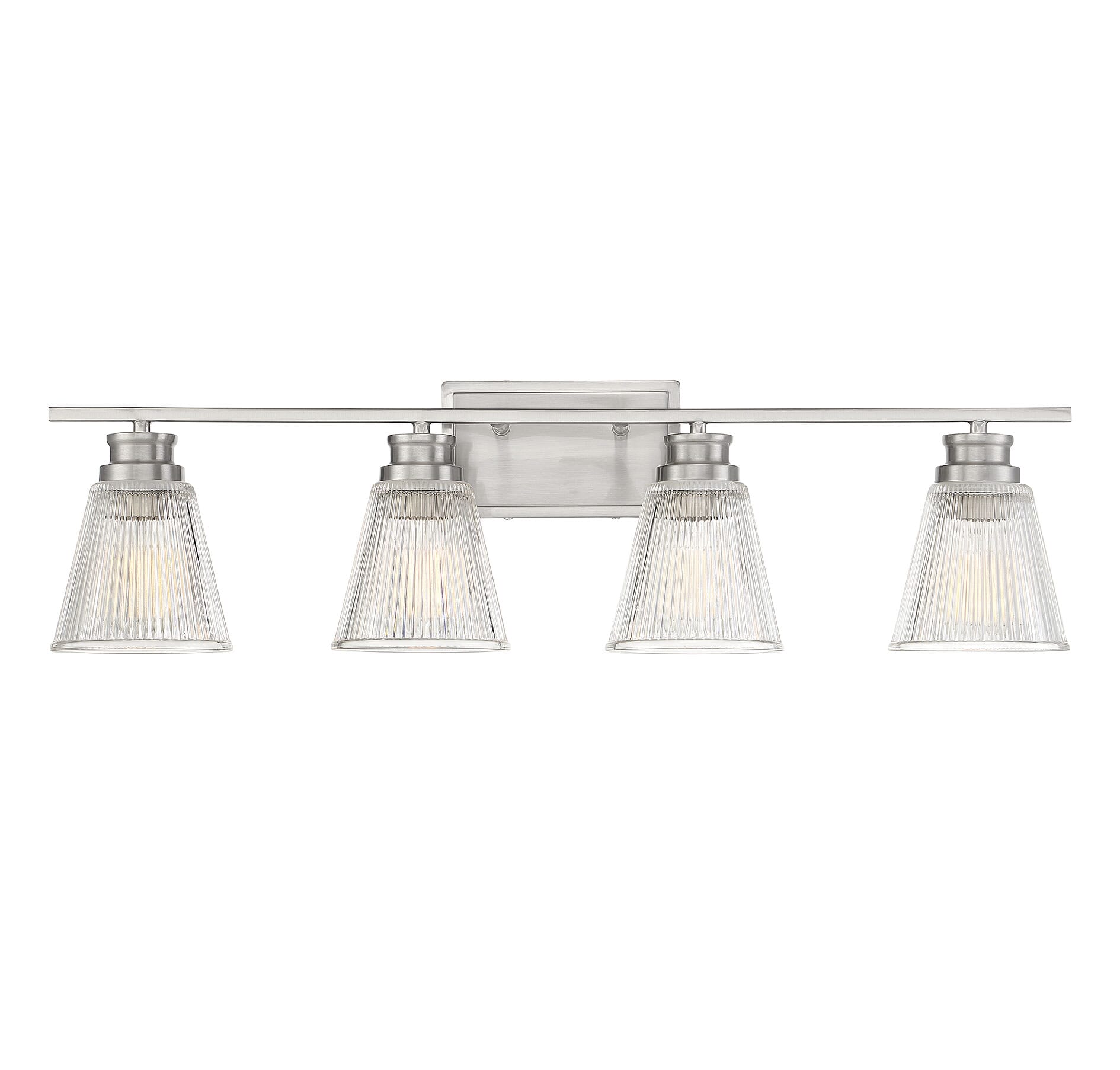 Trade Winds Fairhaven 4-Light Bathroom Vanity Light in Brushed Nickel