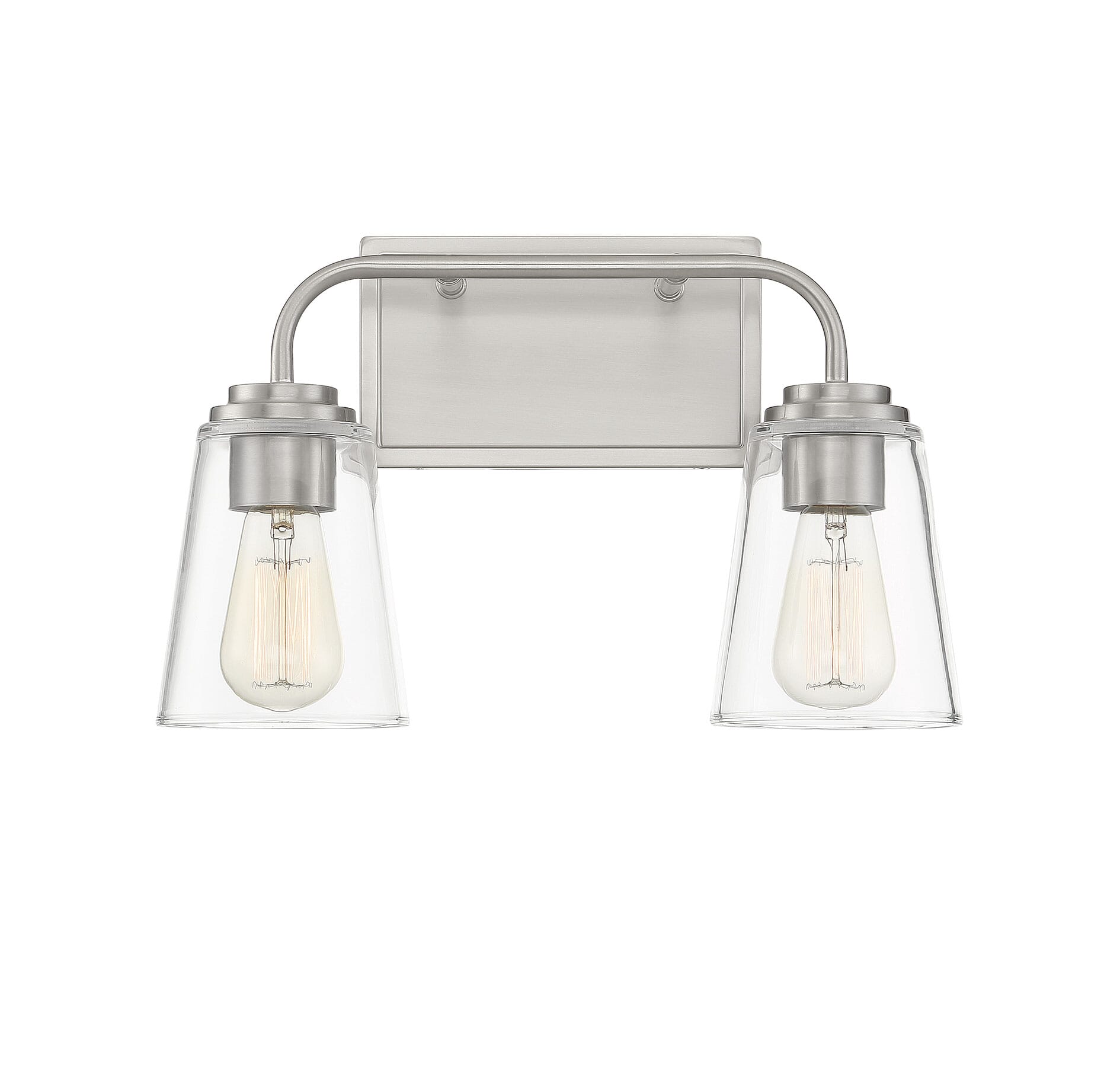 Trade Winds Wickford 2-Light Bathroom Vanity Light in Brushed Nickel