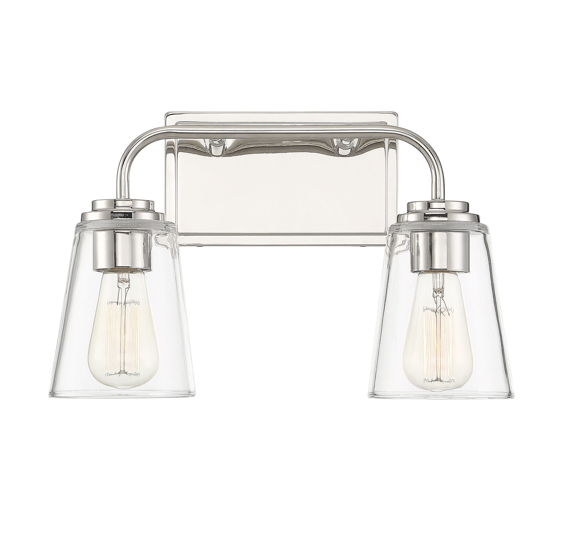 Trade Winds Wickford 2-Light Bathroom Vanity Light in Polished Nickel