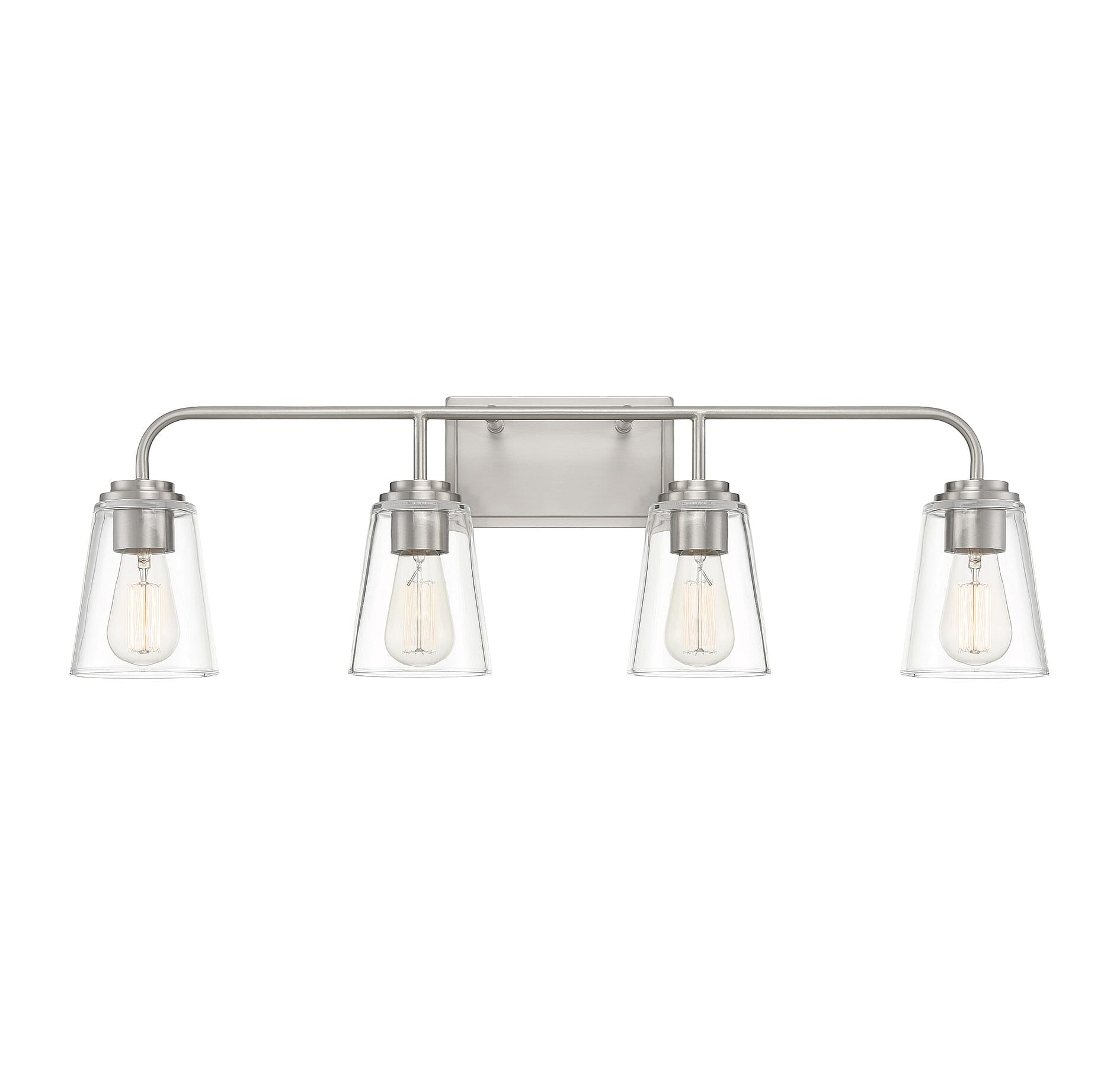 Trade Winds Wickford 4-Light Bathroom Vanity Light in Brushed Nickel