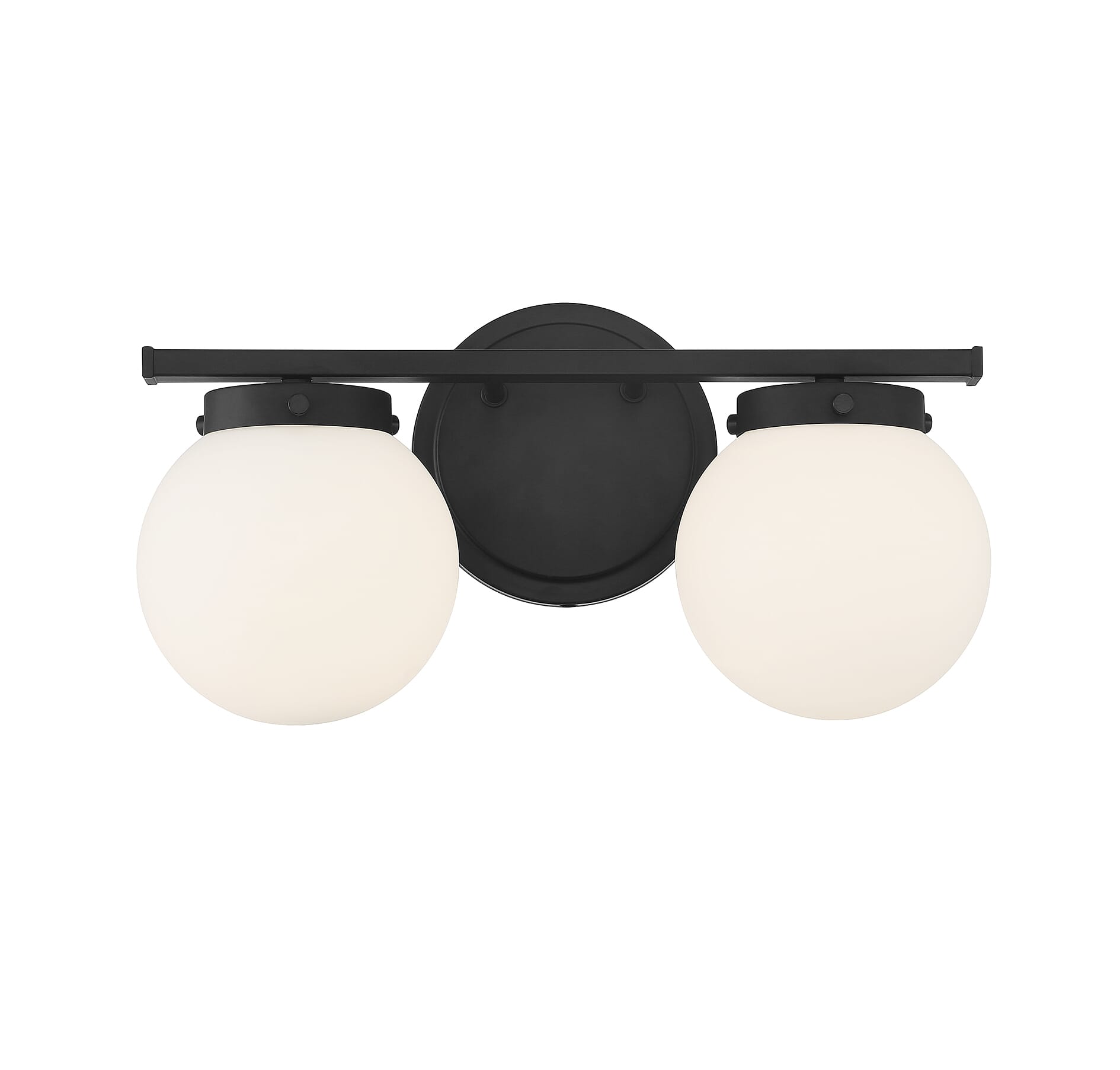 Trade Winds Linda 2-Light Bathroom Vanity Light in Matte Black