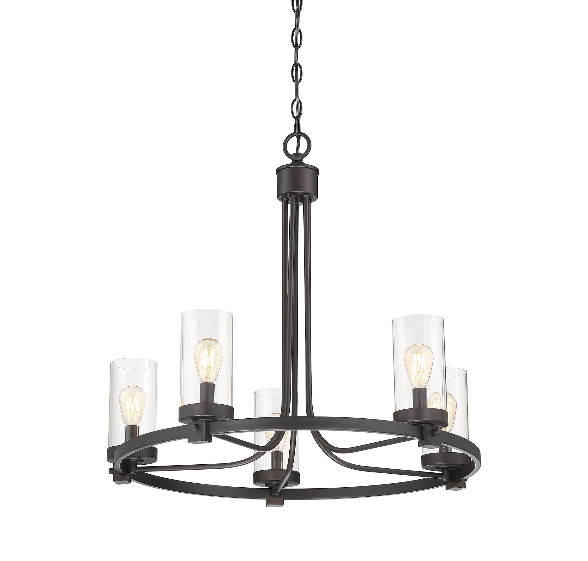 Trade Winds Amalie 5-Light Chandelier in Oil Rubbed Bronze