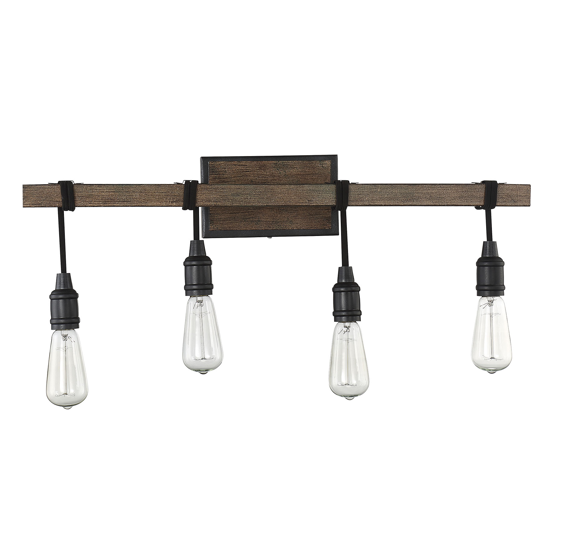 Trade Winds Thrasher 4-Light Bath Vanity Light in Wood