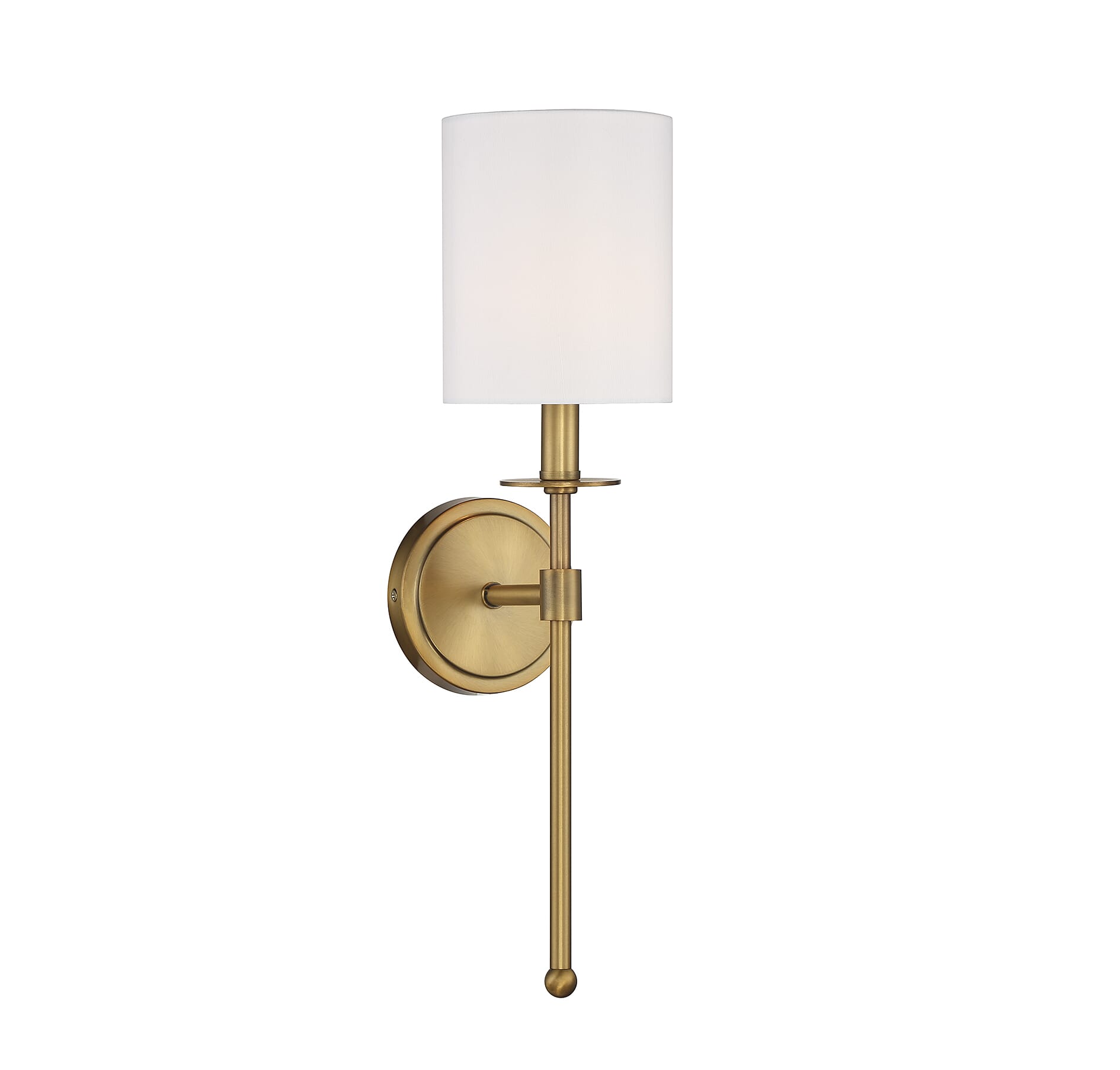 Trade Winds Lyra Wall Sconce in Natural Brass