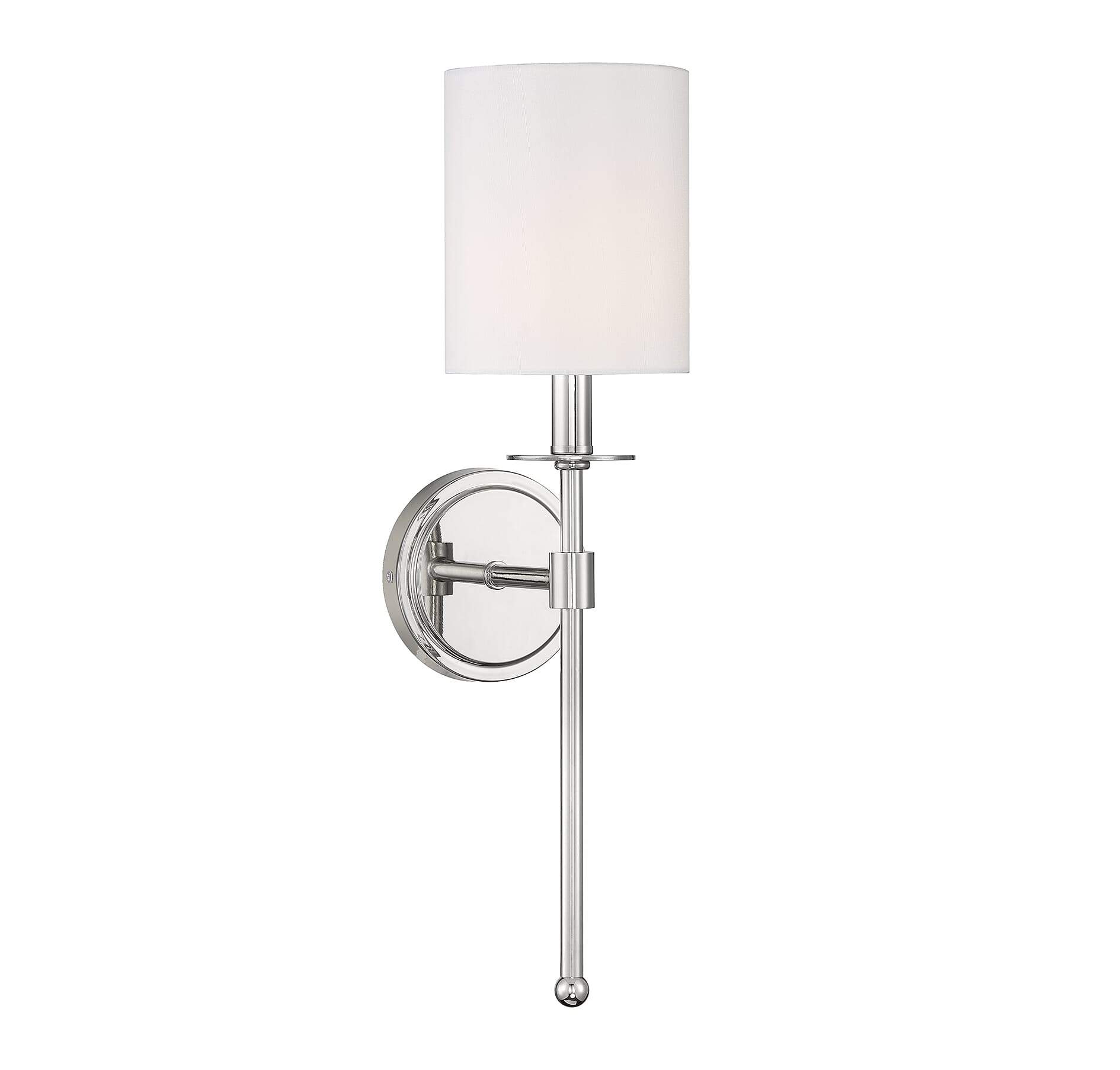 Trade Winds Lyra Wall Sconce in Polished Nickel